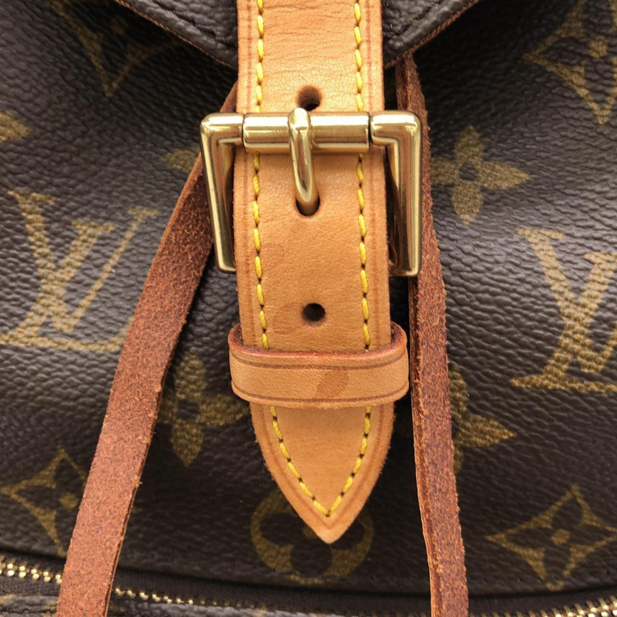 Louis Vuitton Marron Coated Canvas Backpack