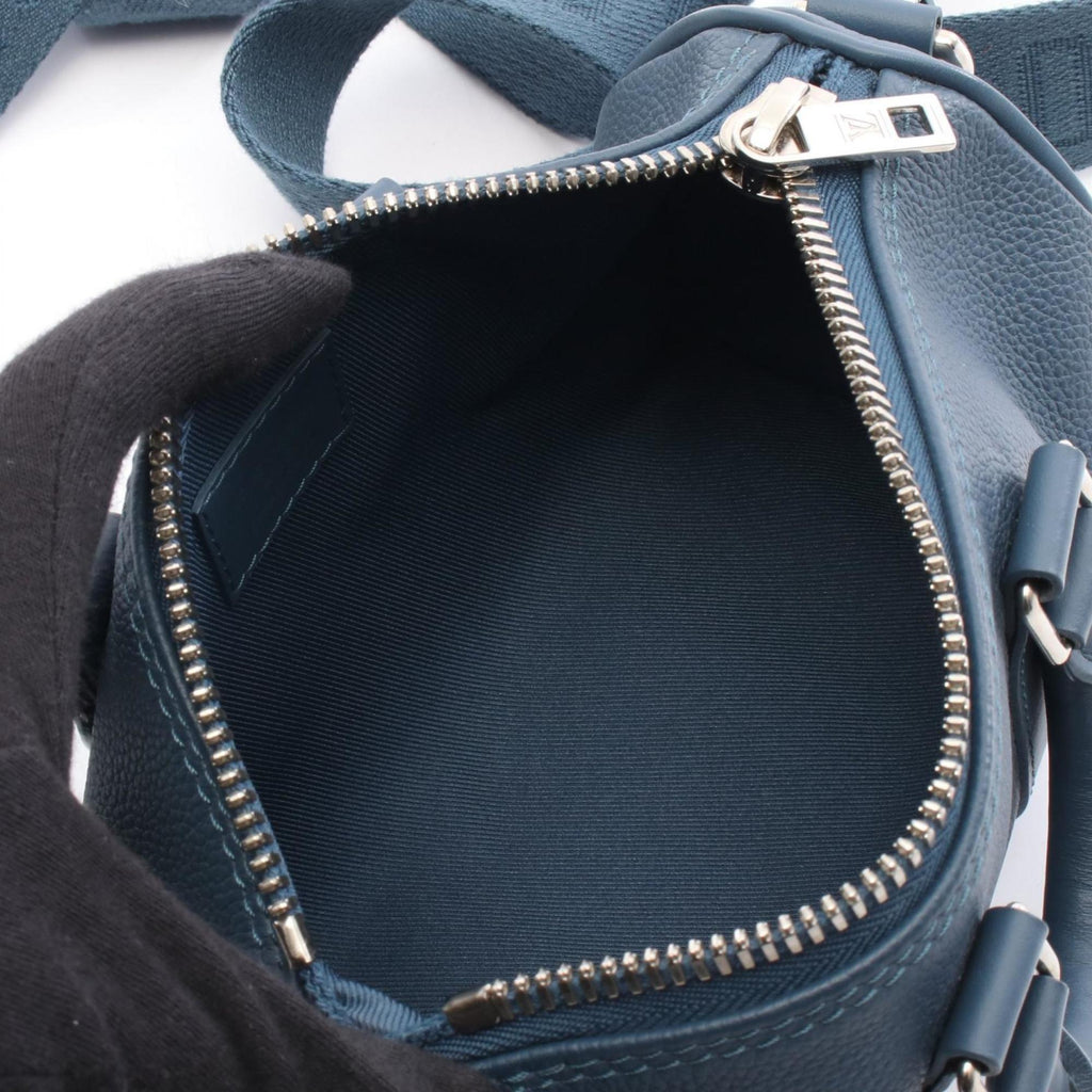 Louis Vuitton Blue Leather Handbag