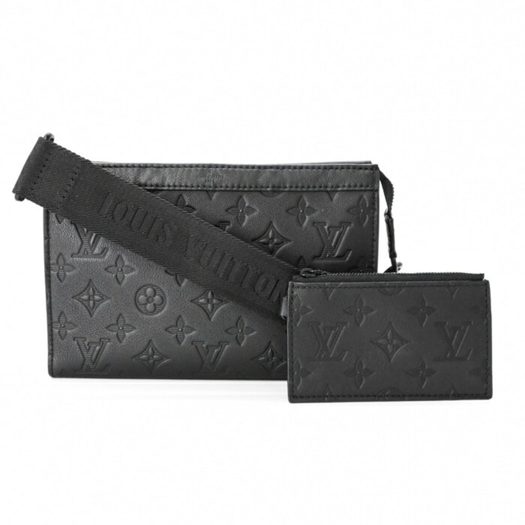 Louis Vuitton Black Monogram Shadow Shoulder Bag