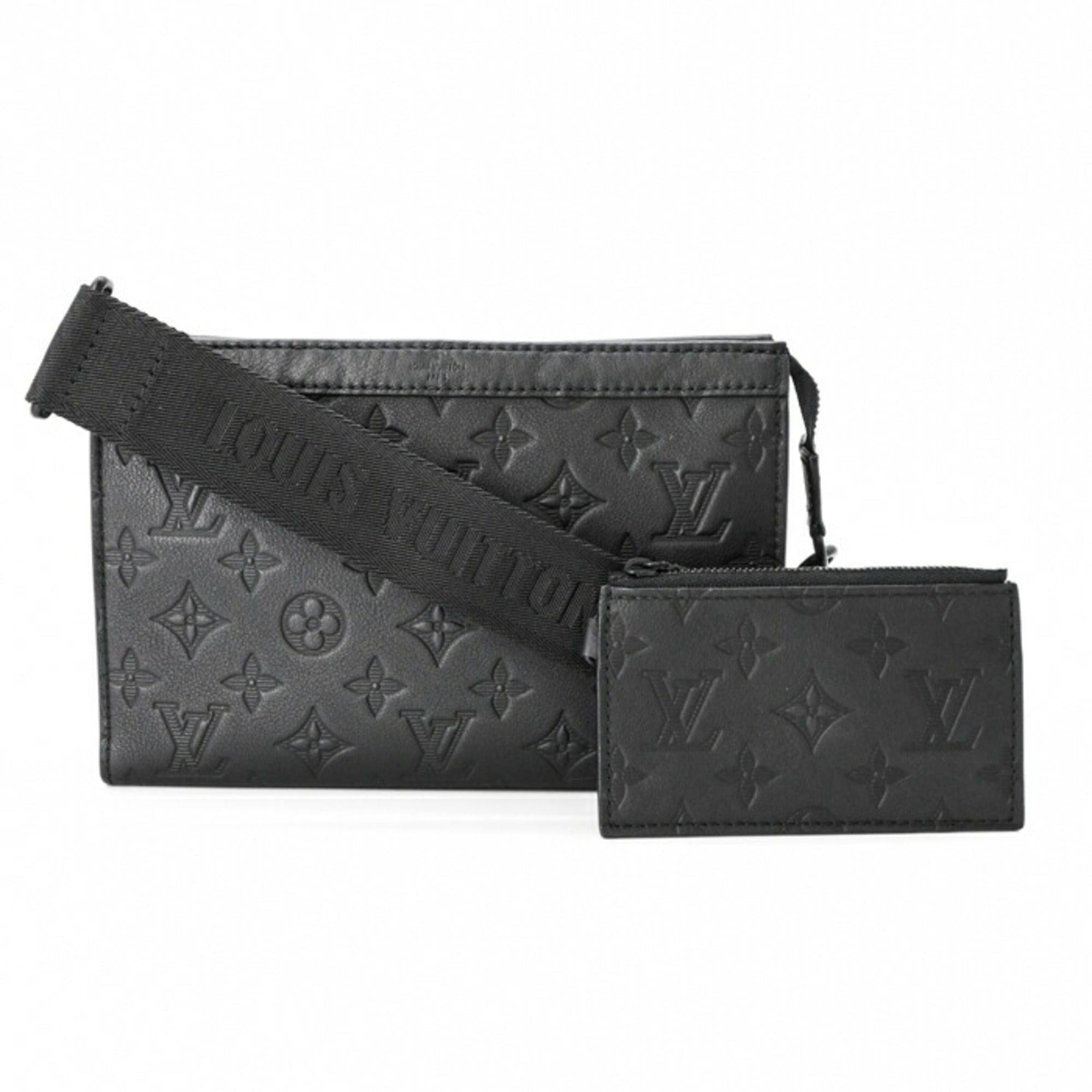 Louis Vuitton Black Monogram Shadow Shoulder Bag