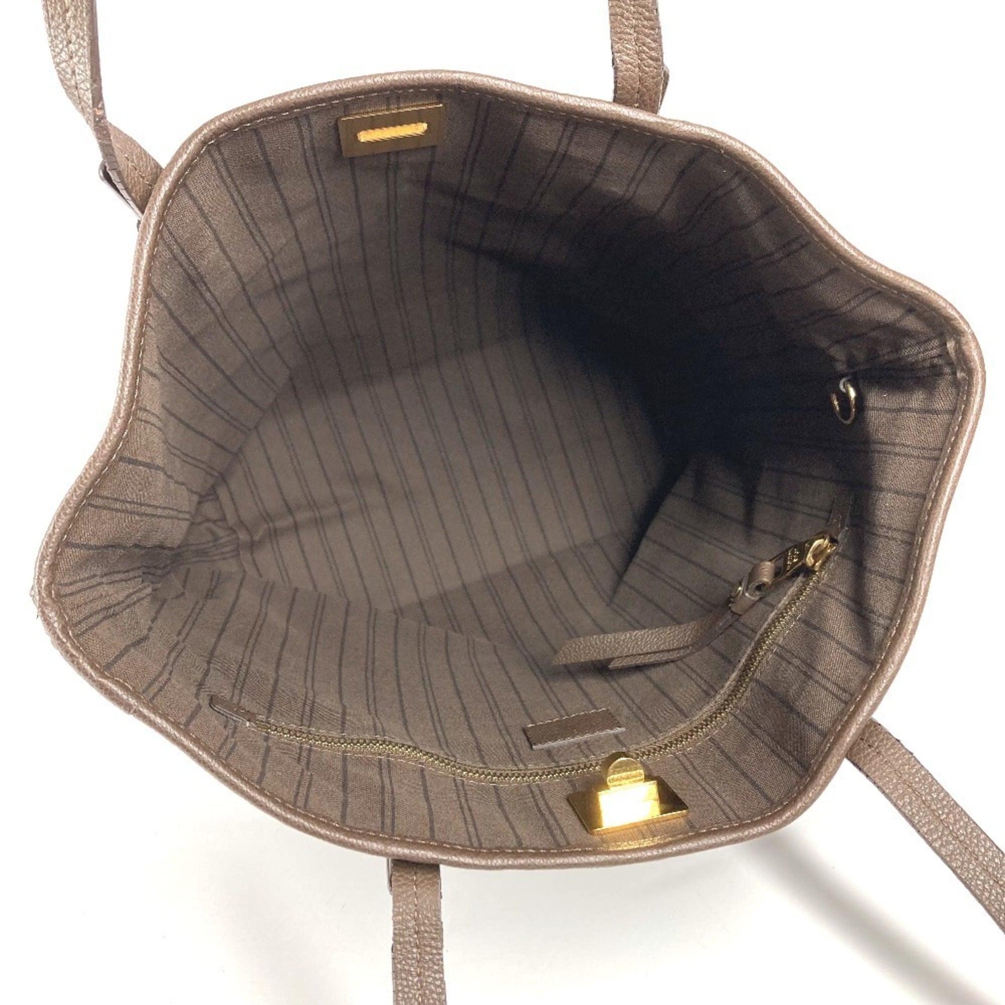 Louis Vuitton Brown Monogram Empreinte Leather Handbag Shoulder Bag Tote Bag