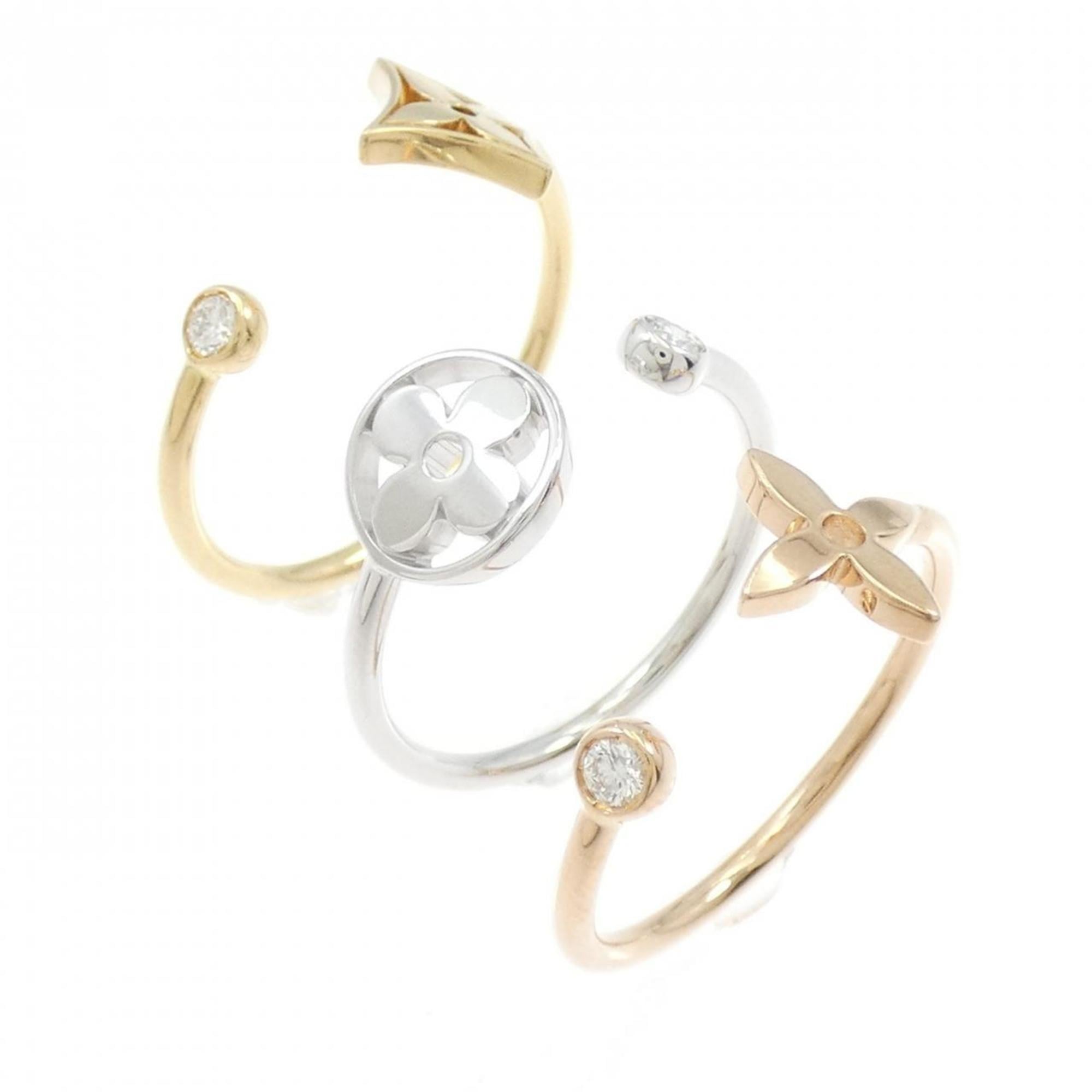 Louis Vuitton Yellow Gold (18K) Pink Gold (18K) White Gold (18K) Band Ring
