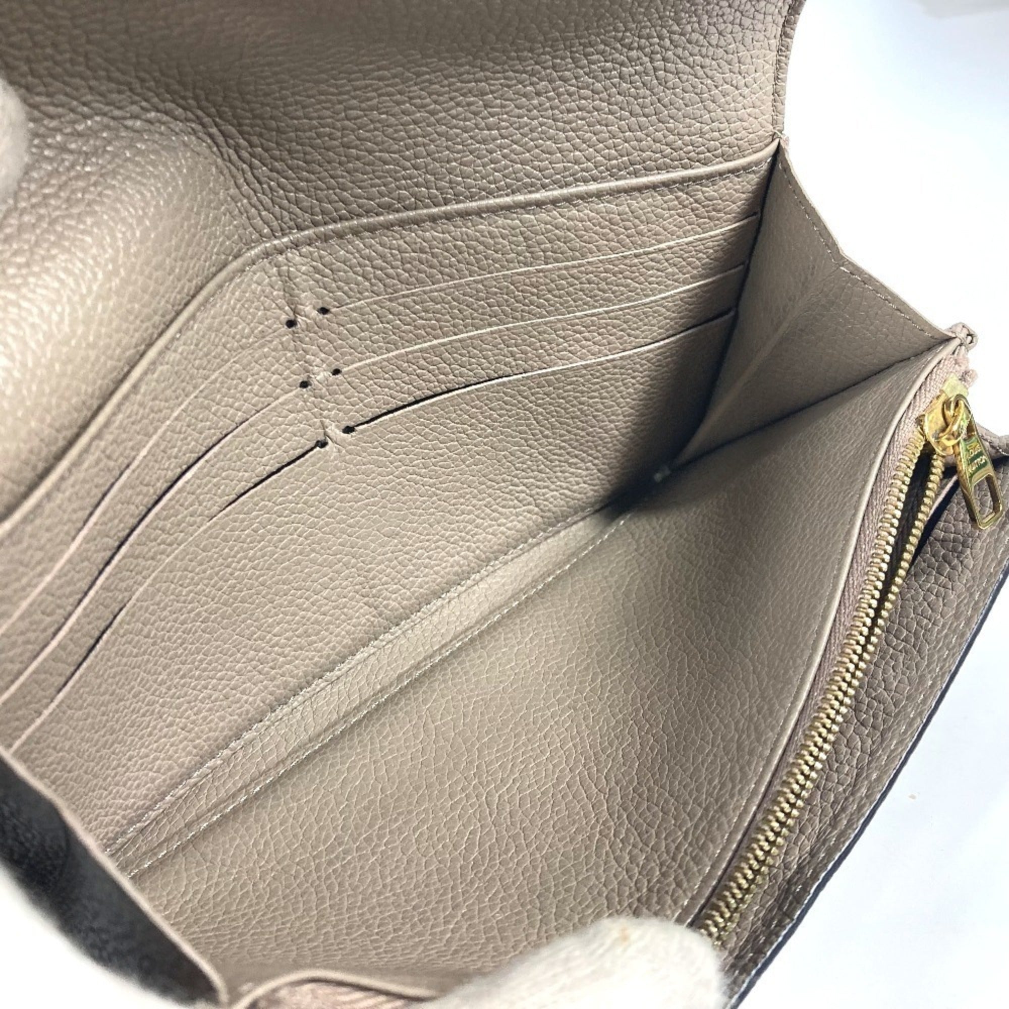 Louis Vuitton Beige Tourterelle Monogram Empreinte Long Wallet