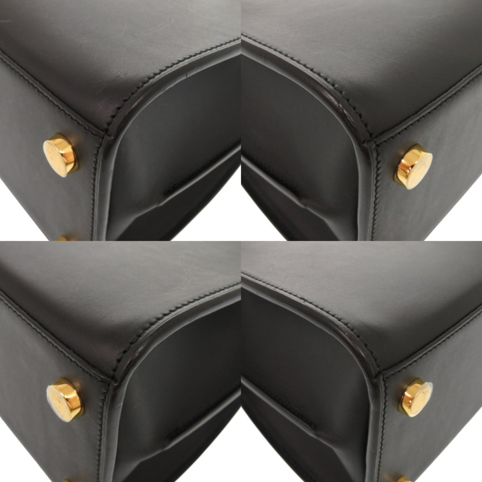 Louis Vuitton Black Leather Handbag