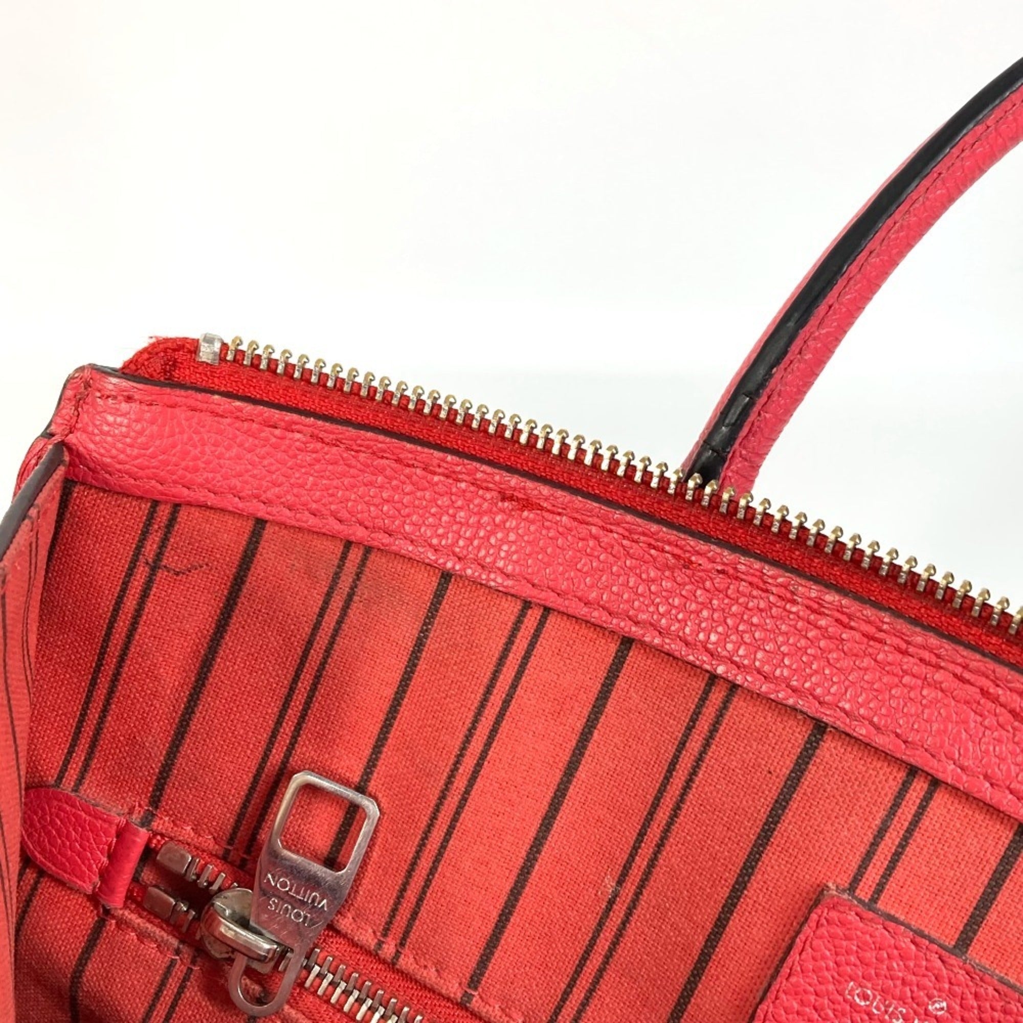 Louis Vuitton Monogram Empreinte Red Color Monogram Empreinte Handbag Shoulder Bag