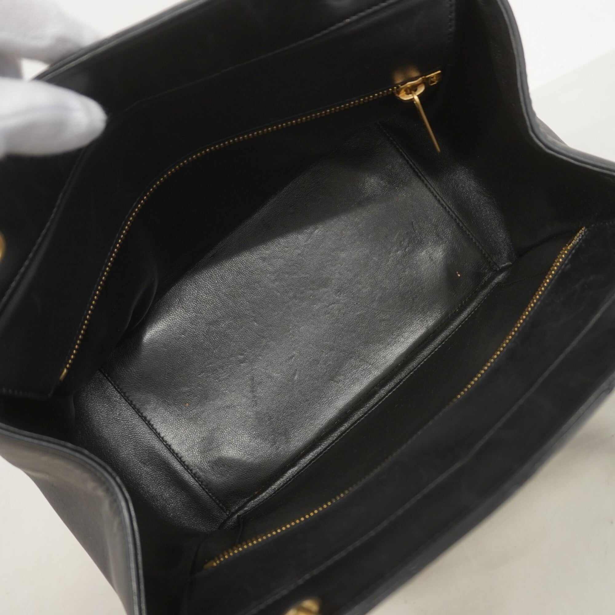 Chanel Black Leather Handbag