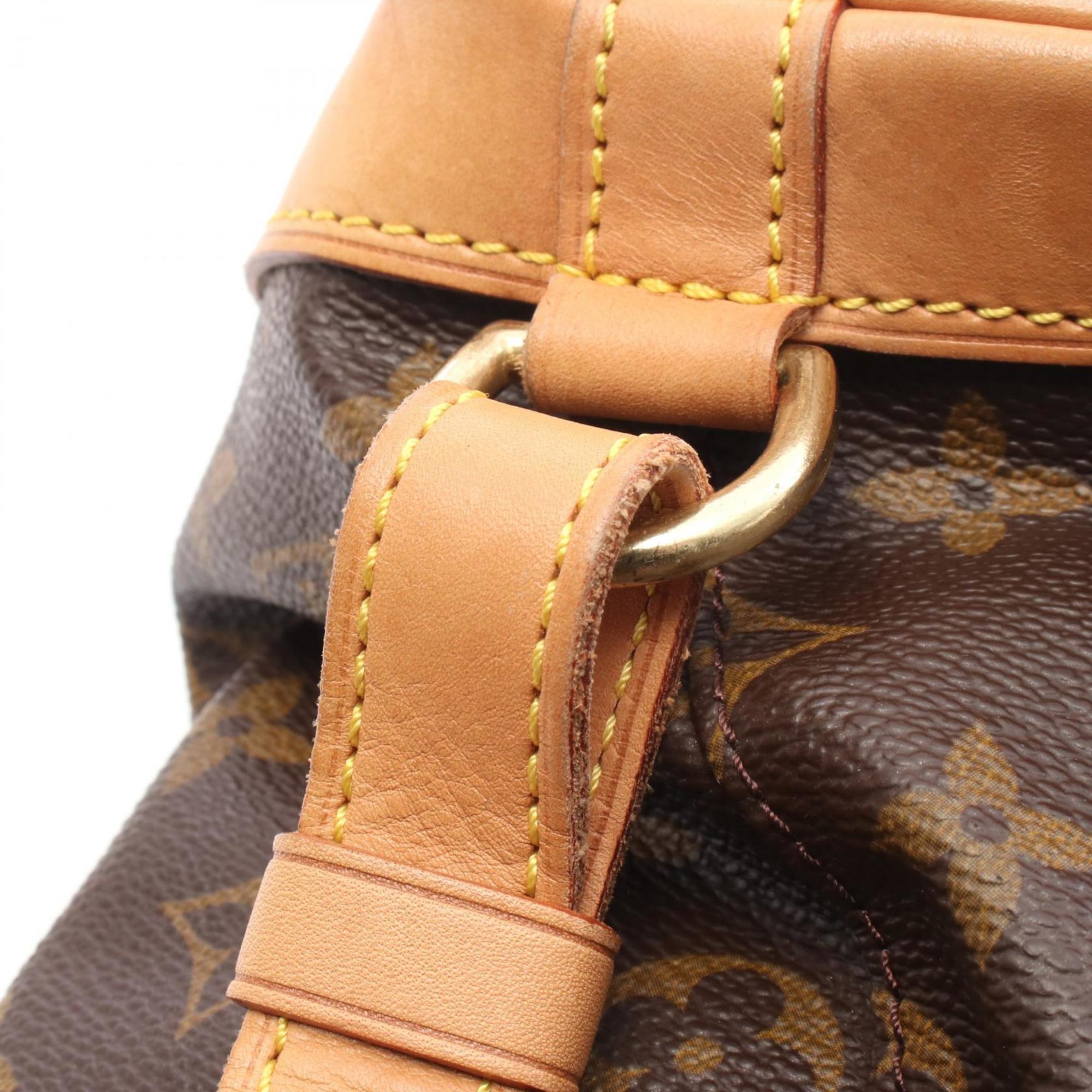 Louis Vuitton Brown Pvc Coated Canvas Monogram Leather Backpack