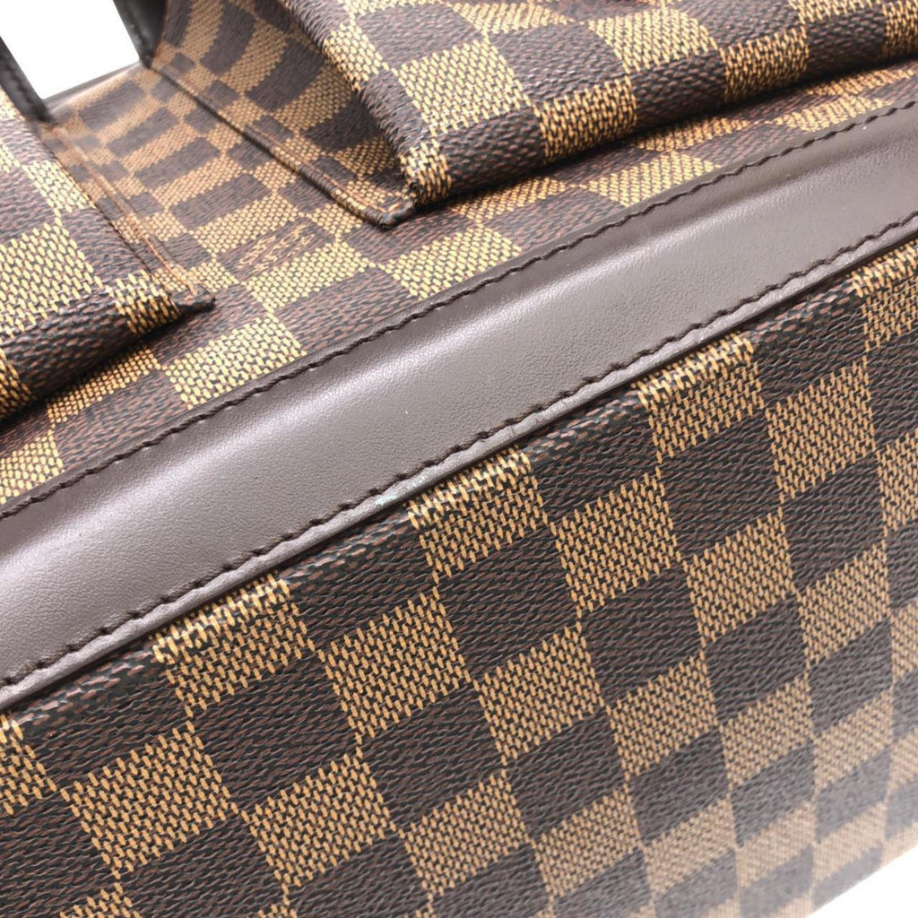 Louis Vuitton Brown Coated Canvas Handbag
