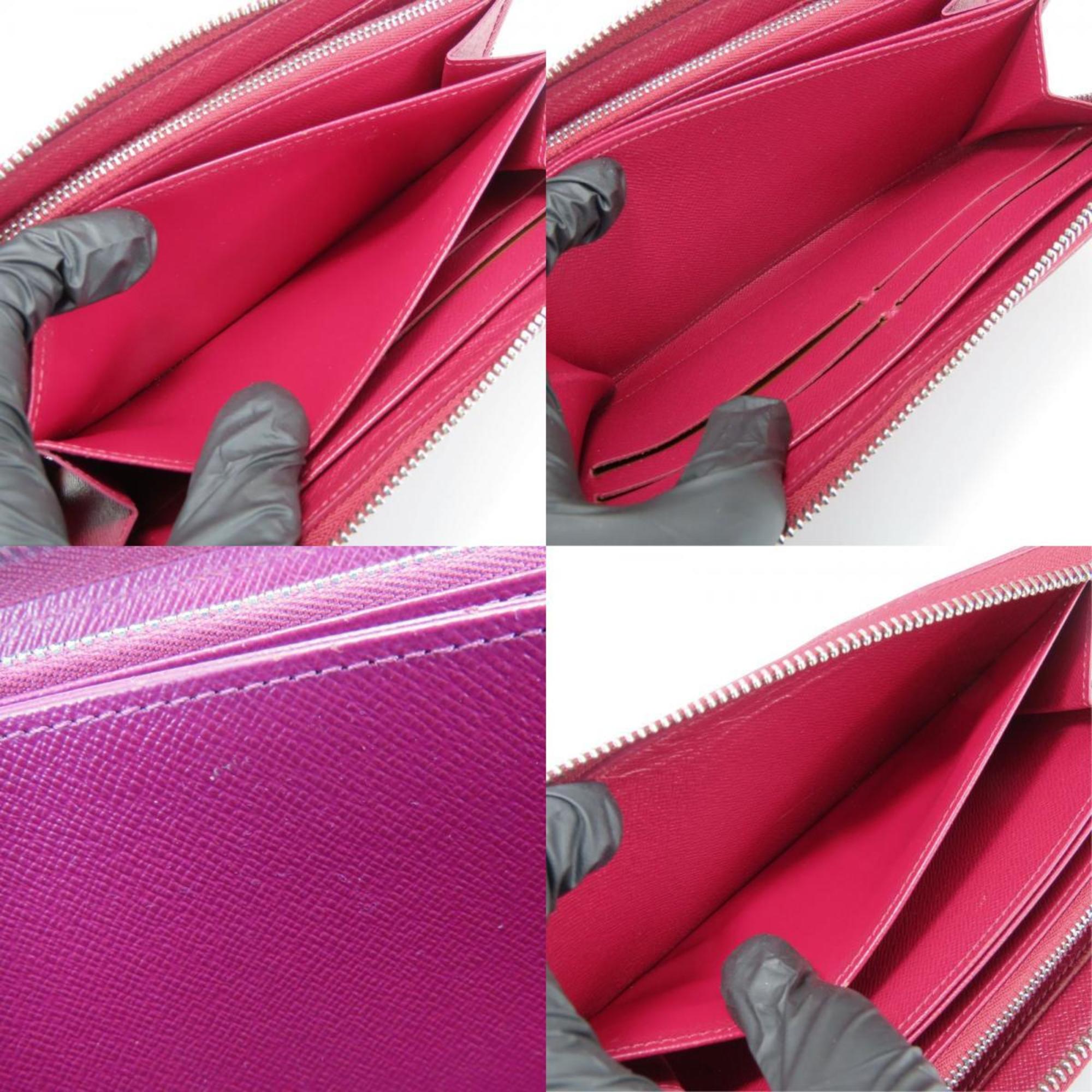 Louis Vuitton Bordeaux Fuchsia Epi Leather Long Wallet