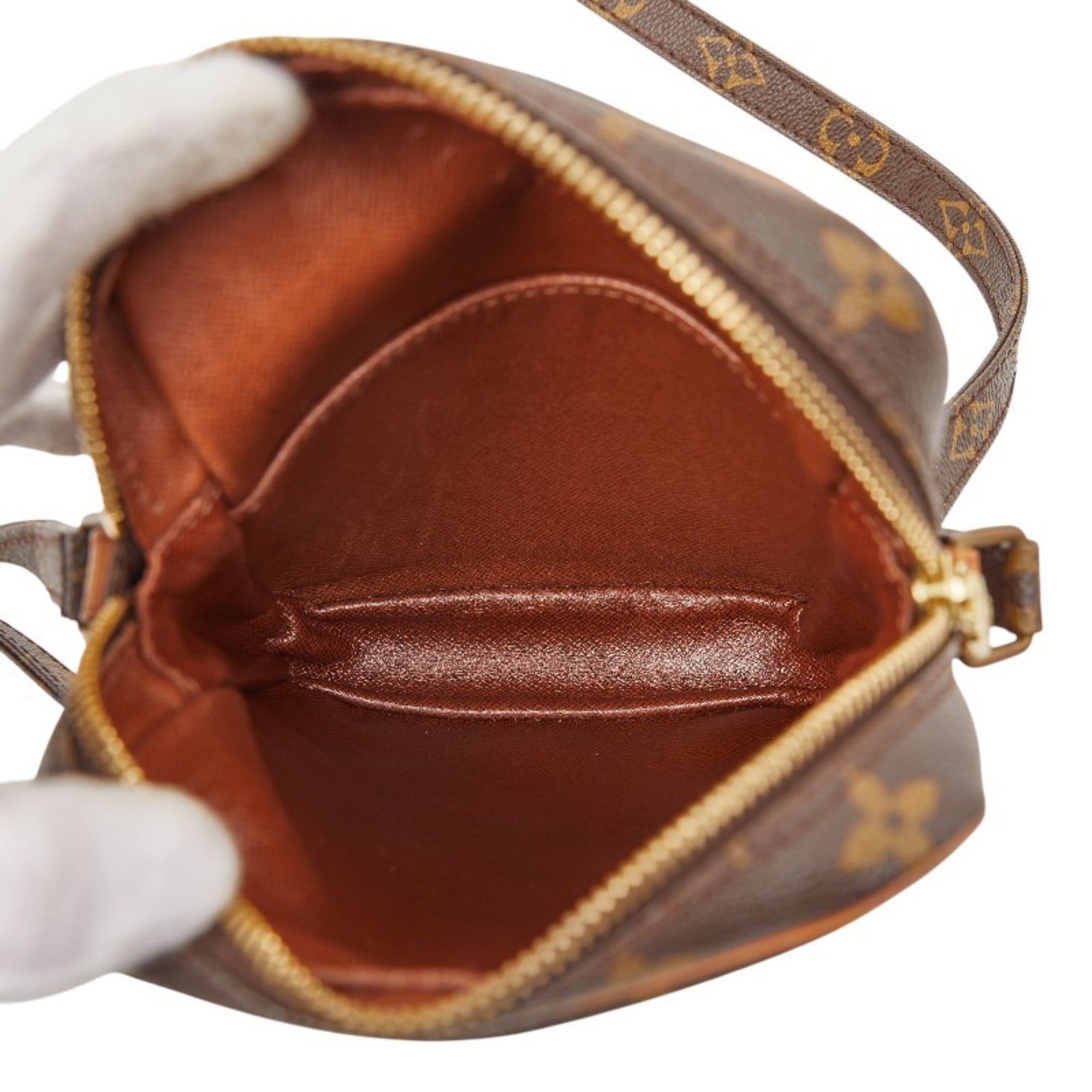 Louis Vuitton Brown Pvc Leather Shoulder Bag
