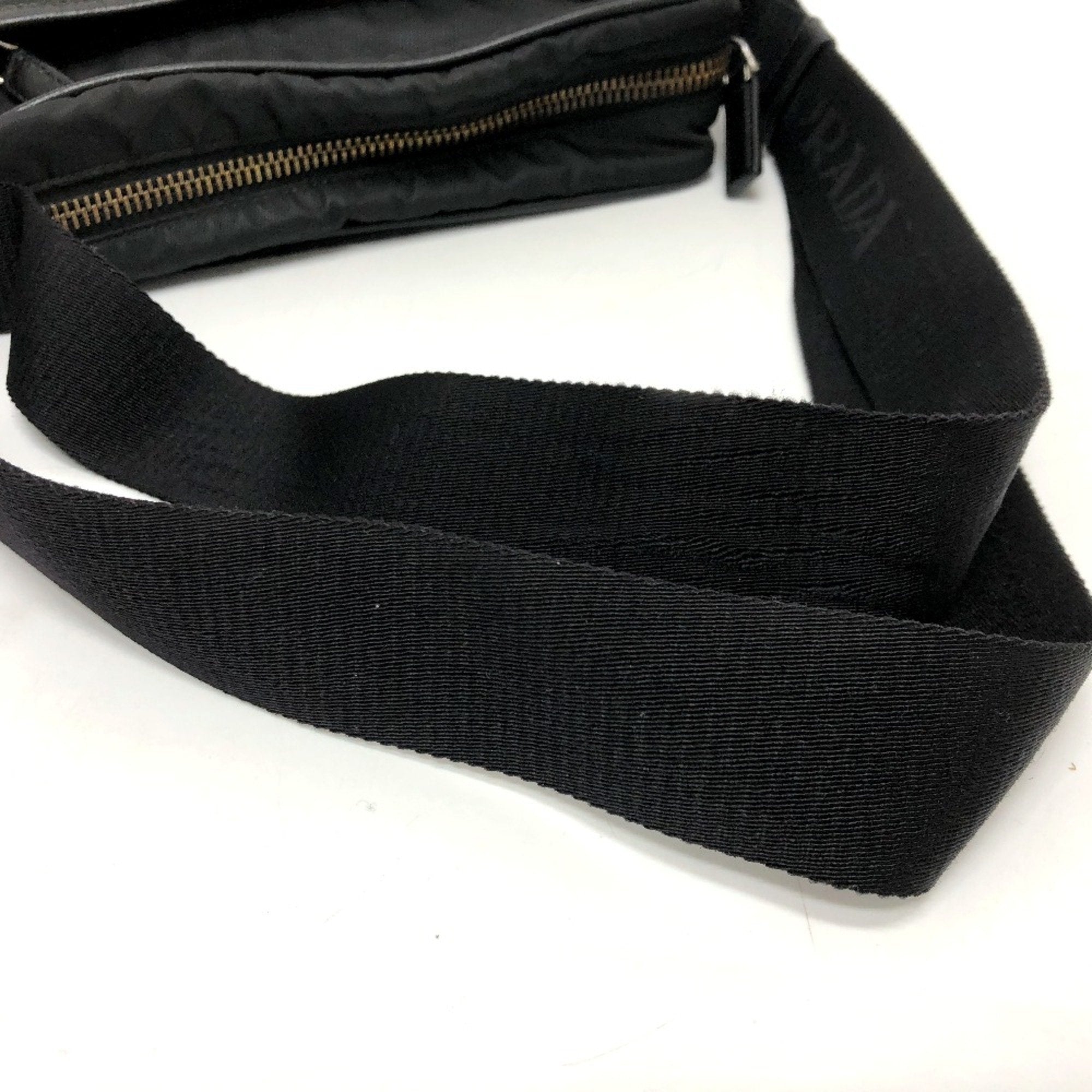 Prada Black Cloth Shoulder Bag