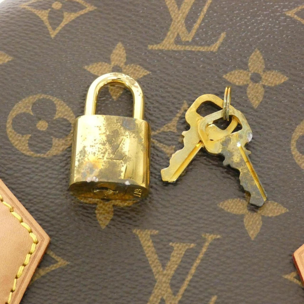 Louis Vuitton Marron Coated Canvas Boston Bag