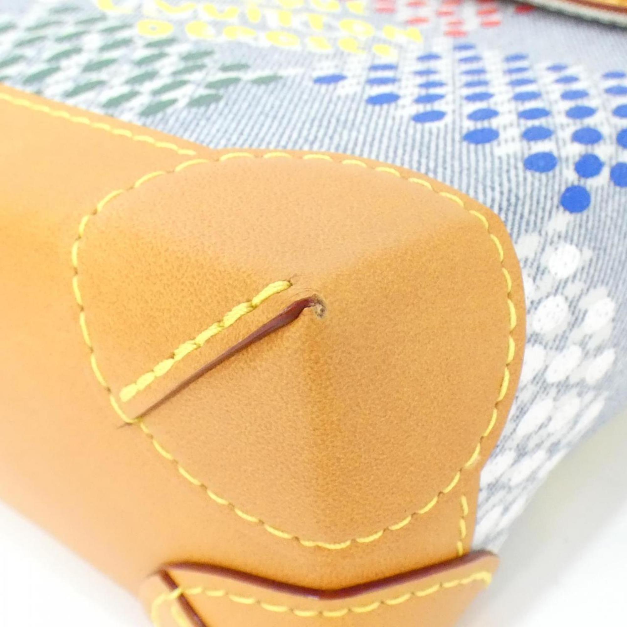 Louis Vuitton Multi-Color Denim Leather Shoulder Bag