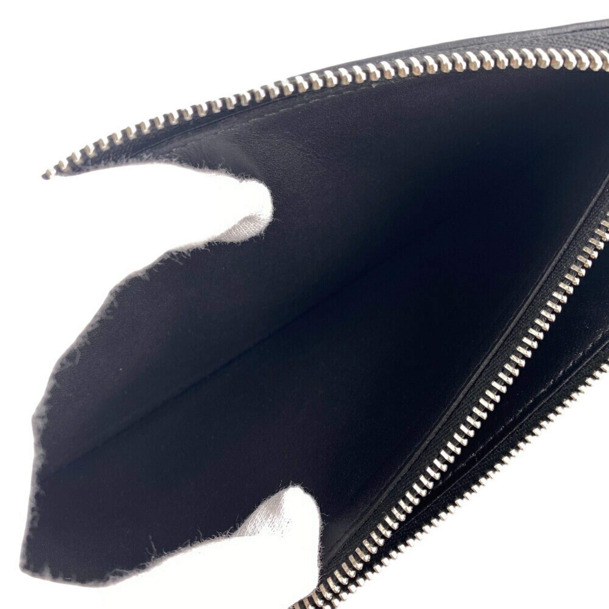 Louis Vuitton Black Leather Long Wallet