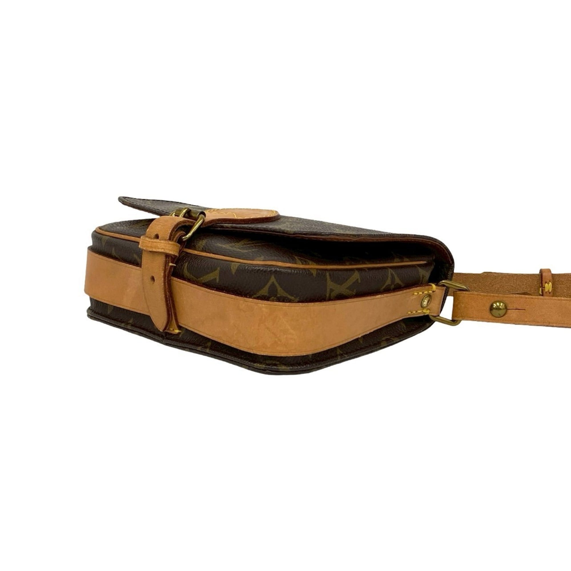 Louis Vuitton Brown Leather Pvc Pochette Shoulder Bag