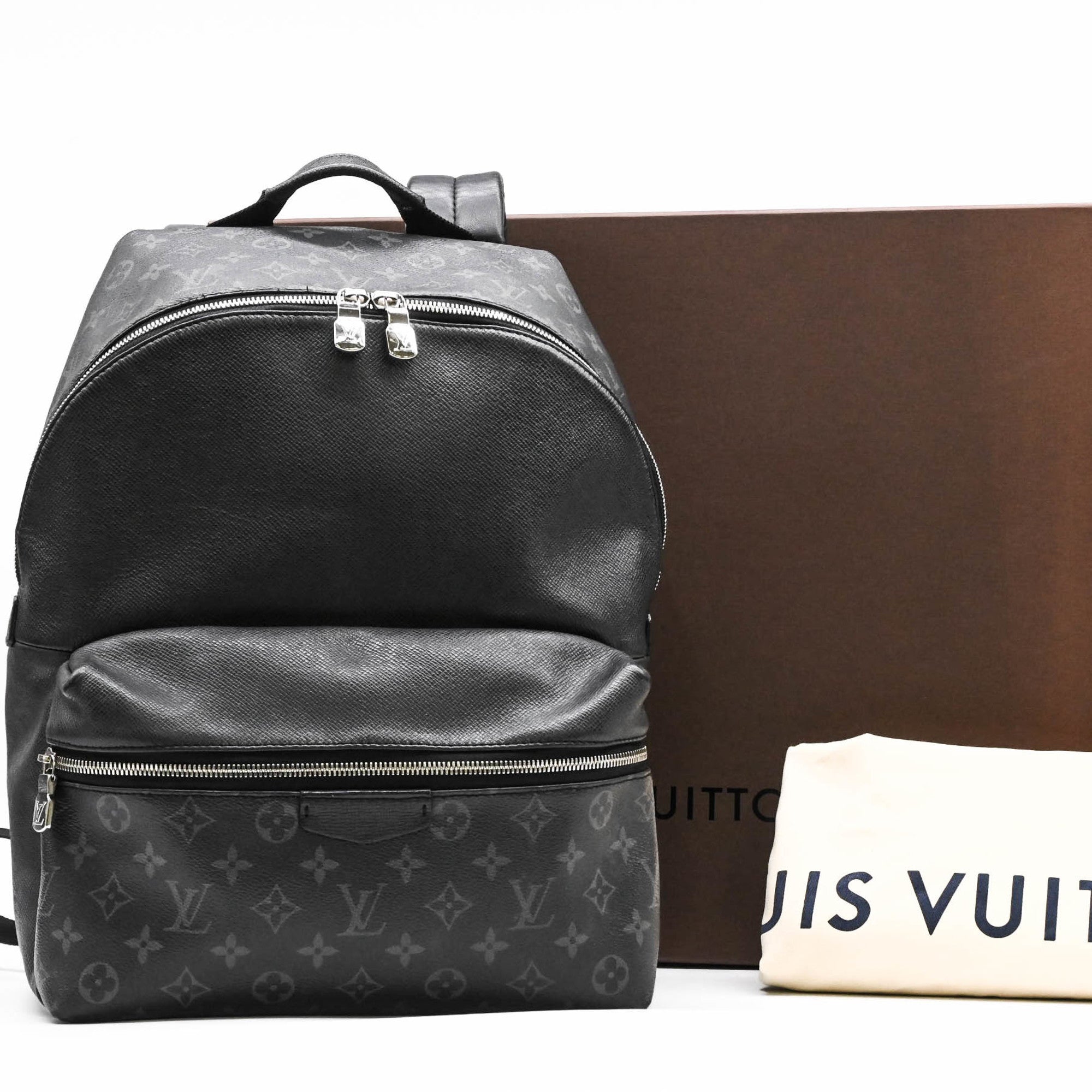 Louis Vuitton Taiga Black Taiga Leather Backpack