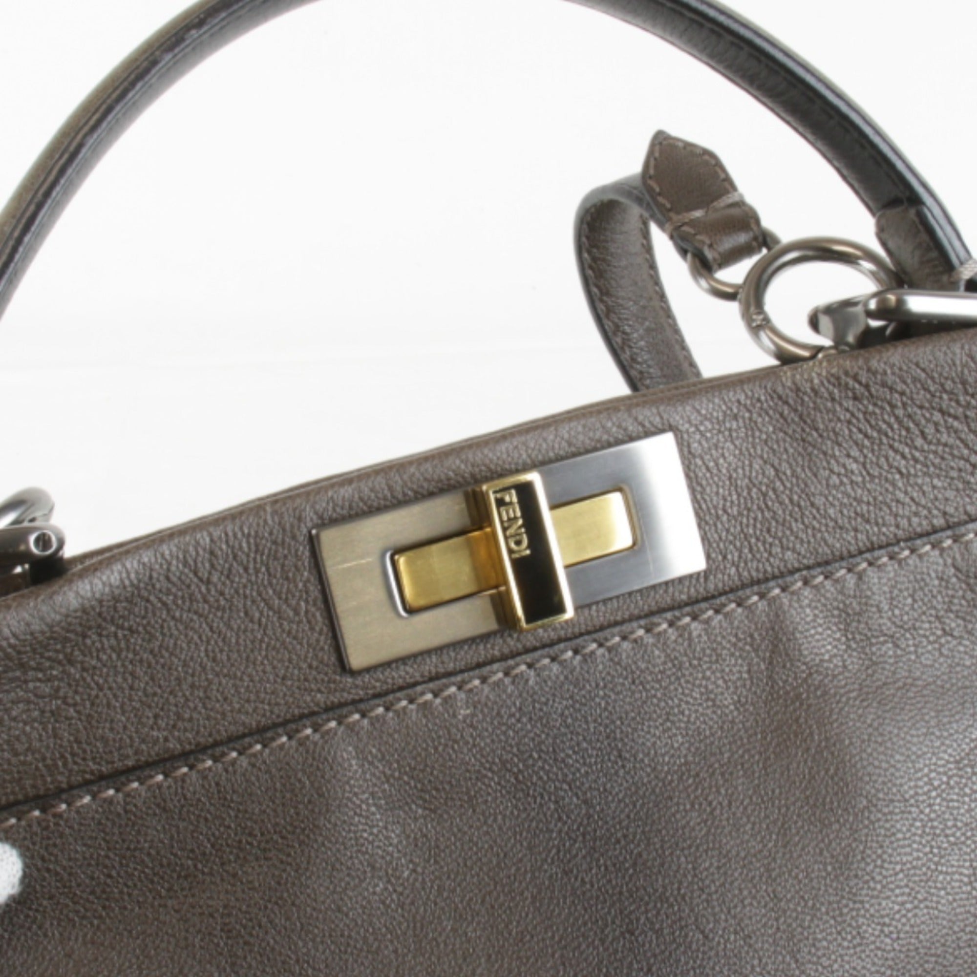 Fendi Brown Leather Handbag