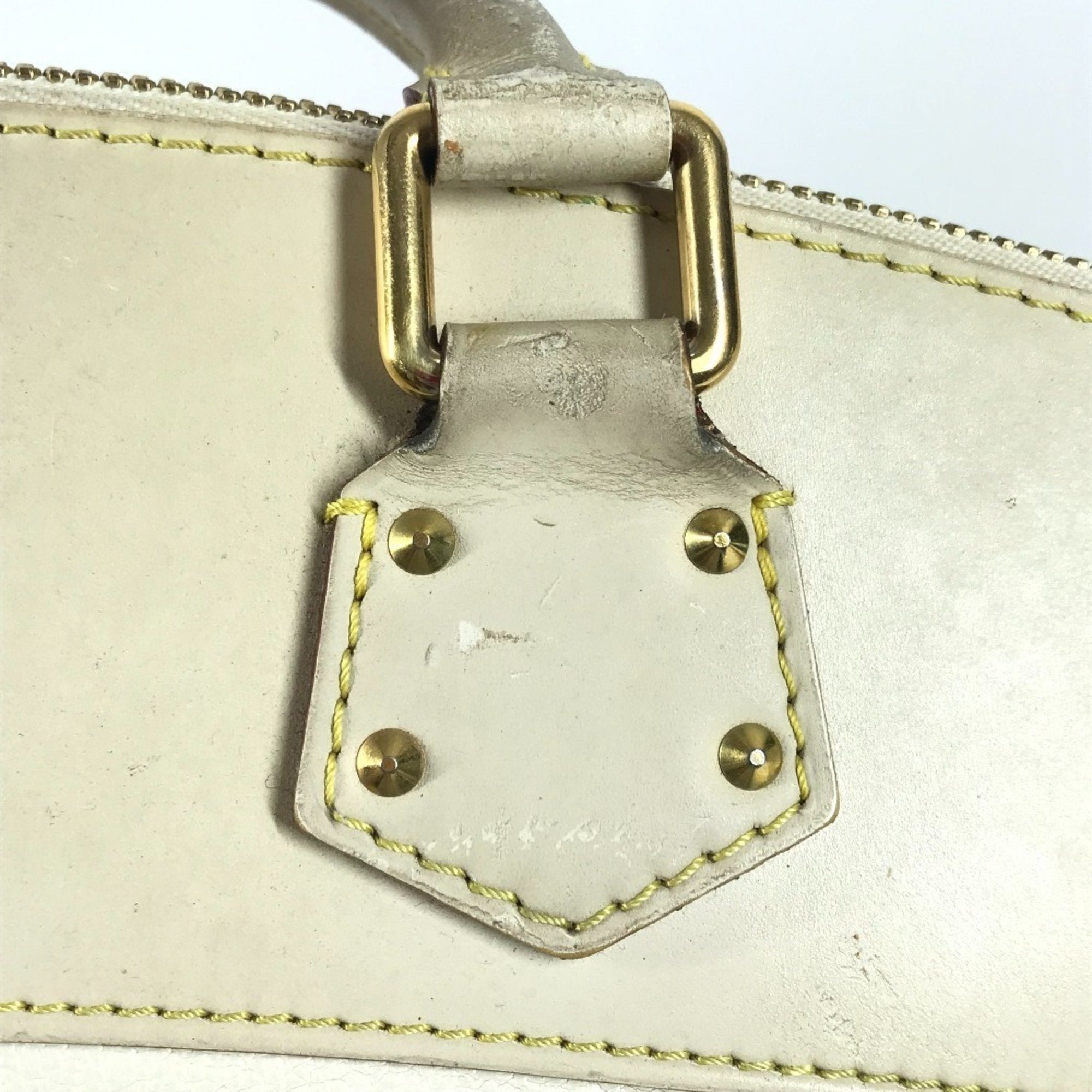 Louis Vuitton Blanc White Suhali Leather Handbag Shoulder Bag Tote Bag