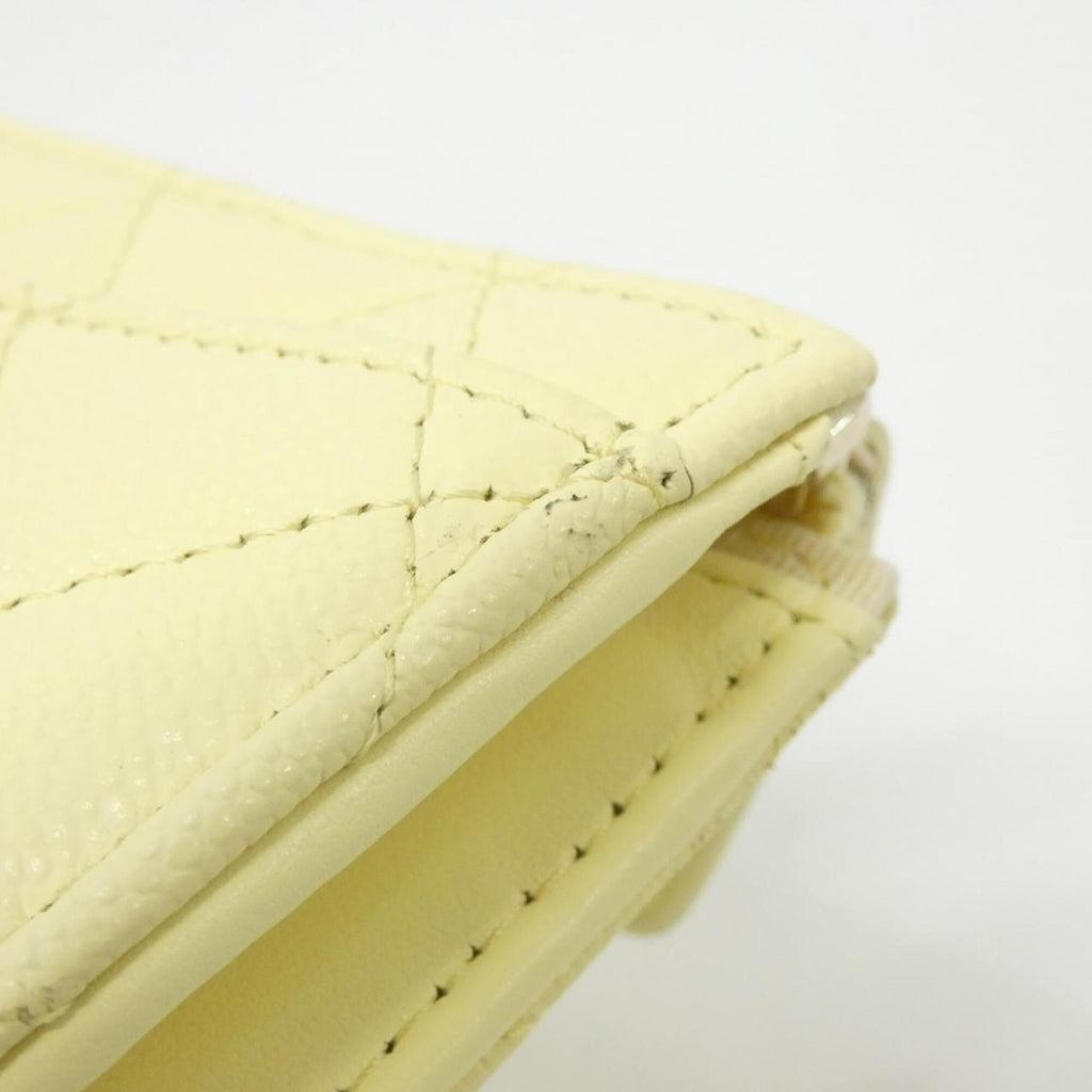 Chanel Yellow Grained Calfskin