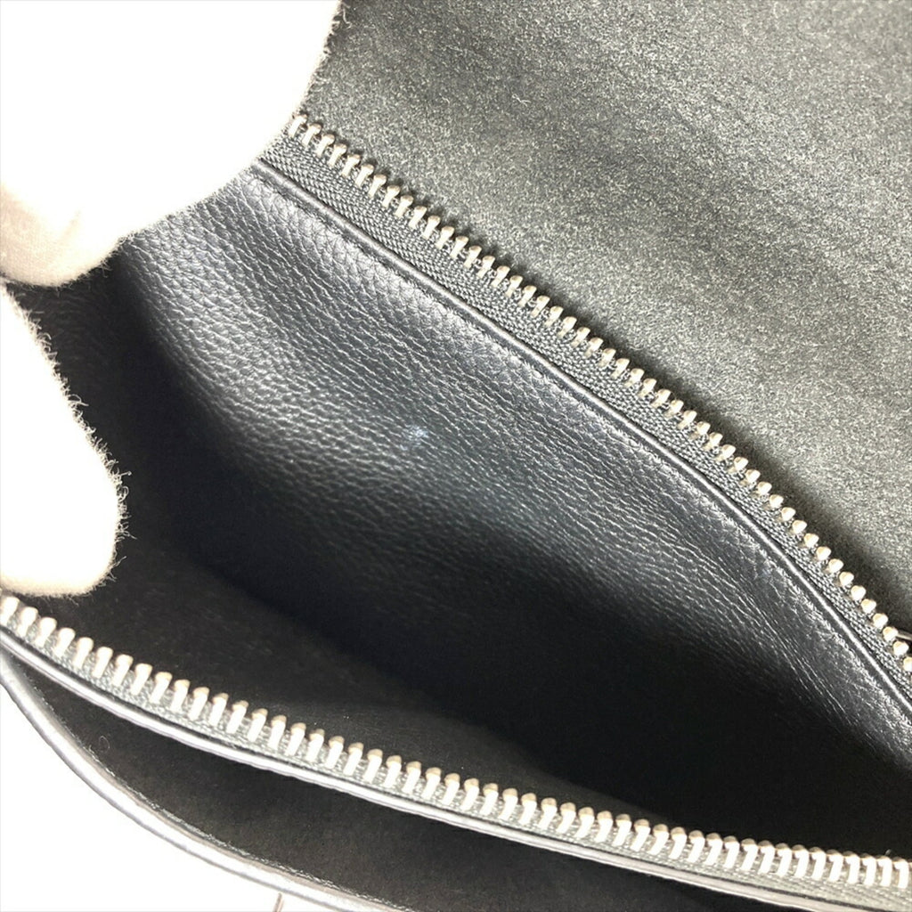 Louis Vuitton Black Leather Pochette Shoulder Bag