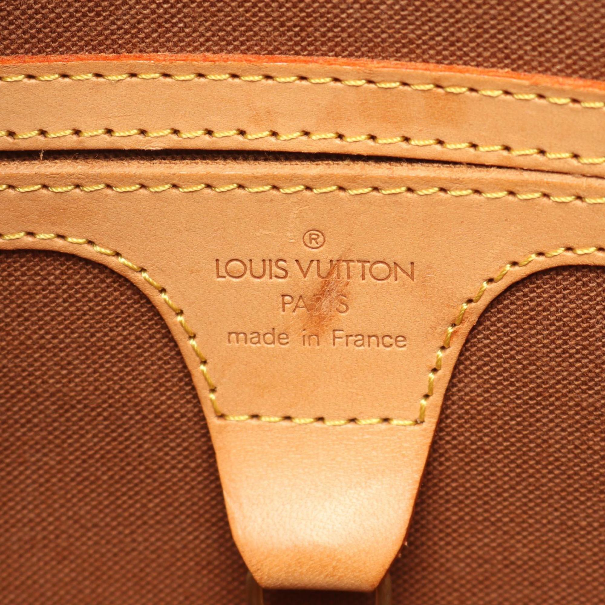 Louis Vuitton Brown Coated Canvas Leather Shoulder Bag