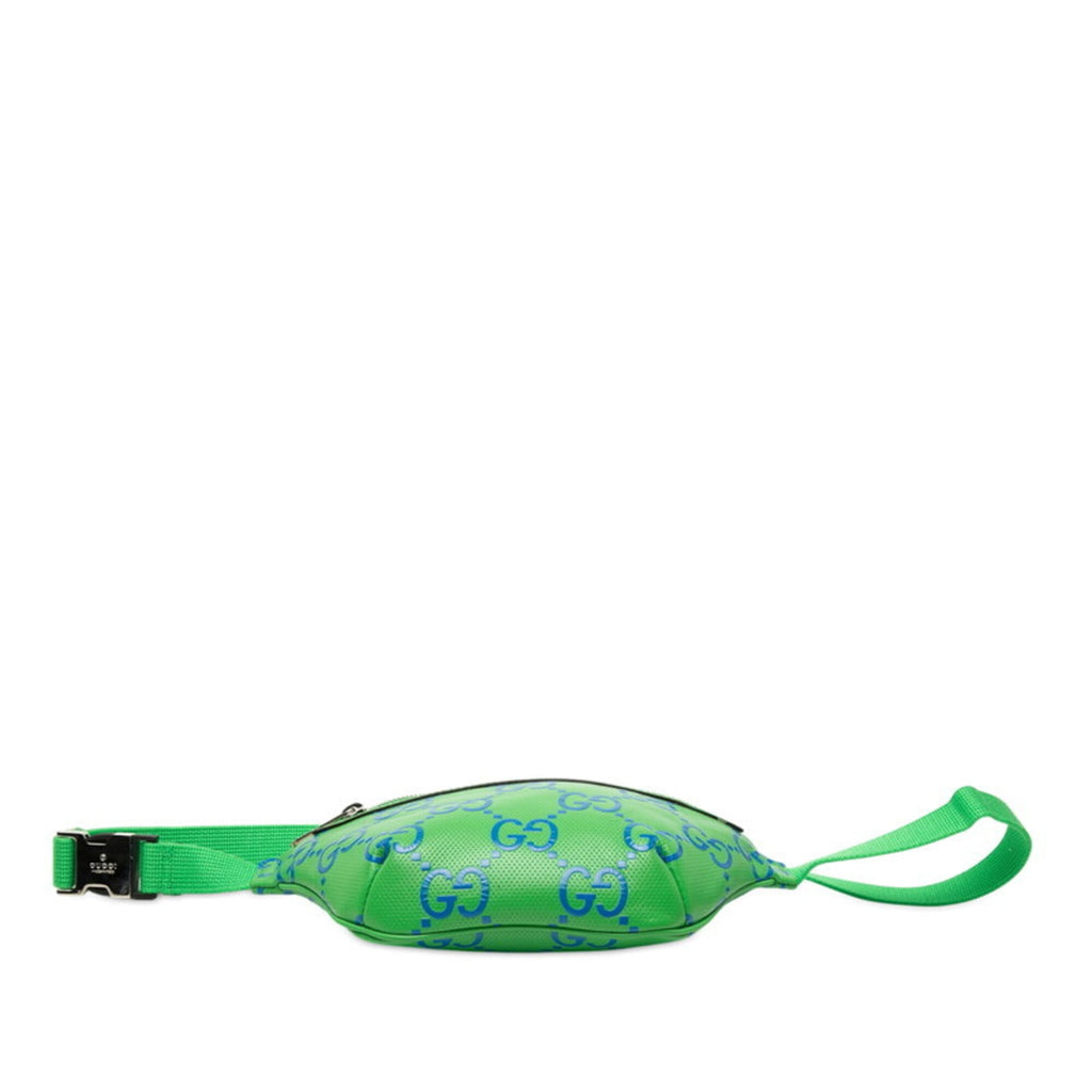Gucci Blue Green Leather Fanny Pack (Pre-Owned)