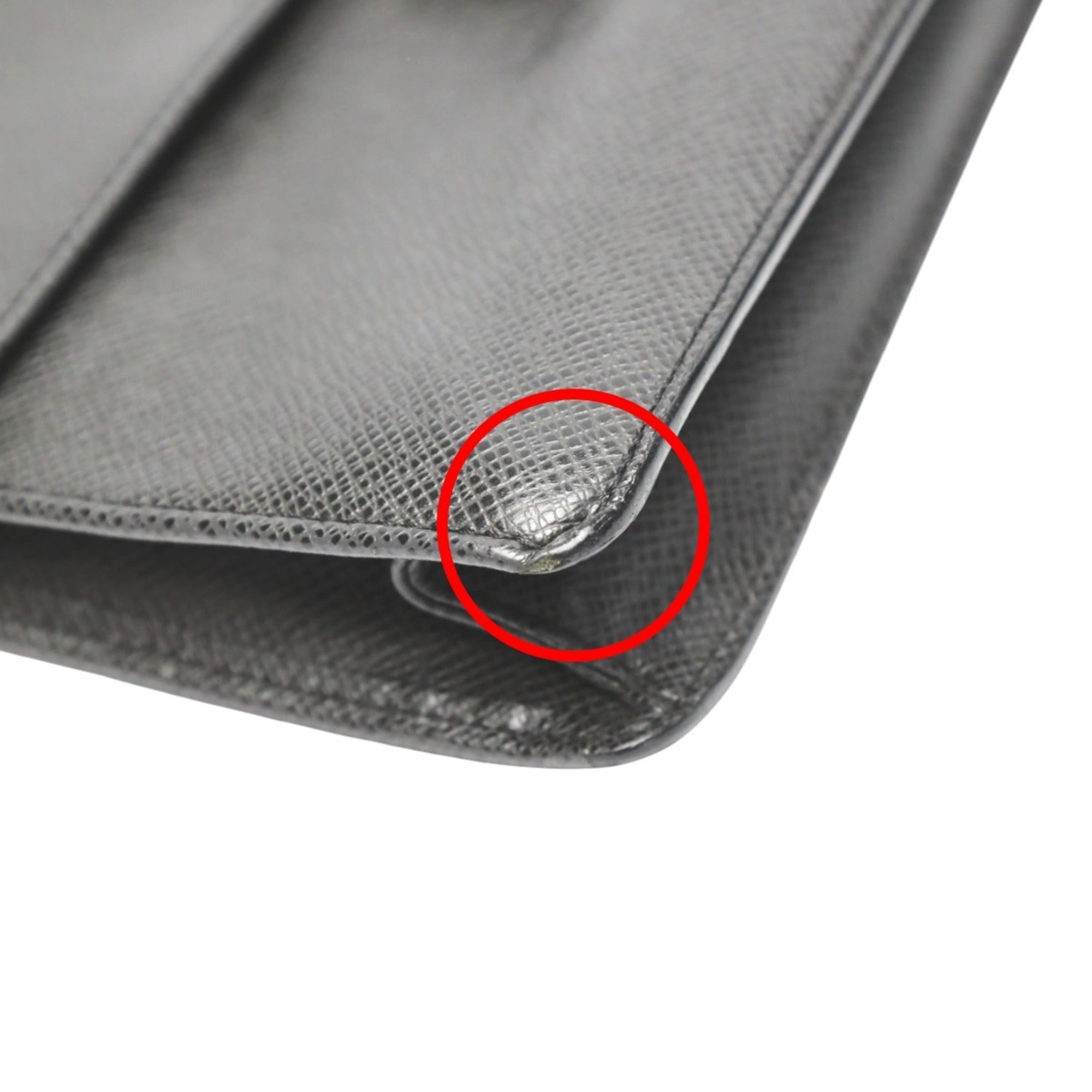 Louis Vuitton Taiga Black Taiga Leather Clutch Bag