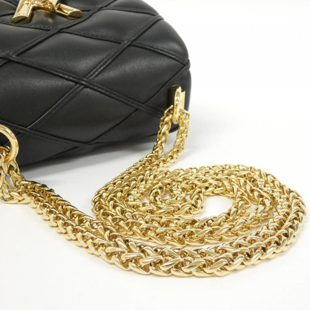 Louis Vuitton Black Leather Shoulder Bag