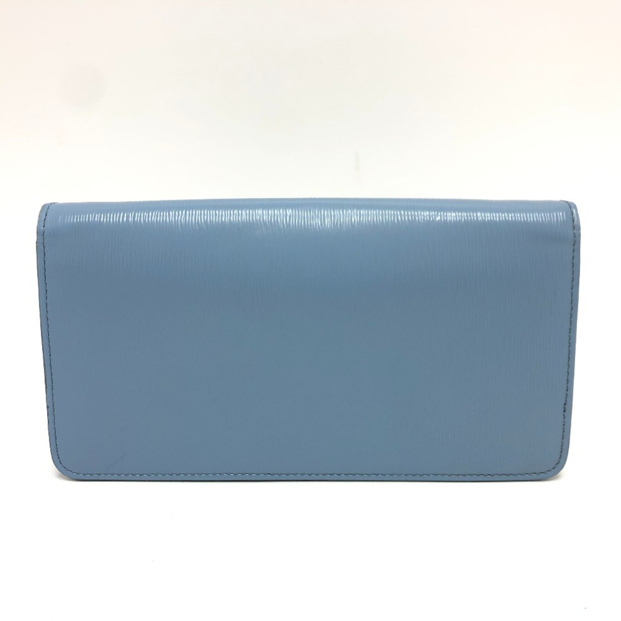 Prada Blue Leather Shoulder Bag