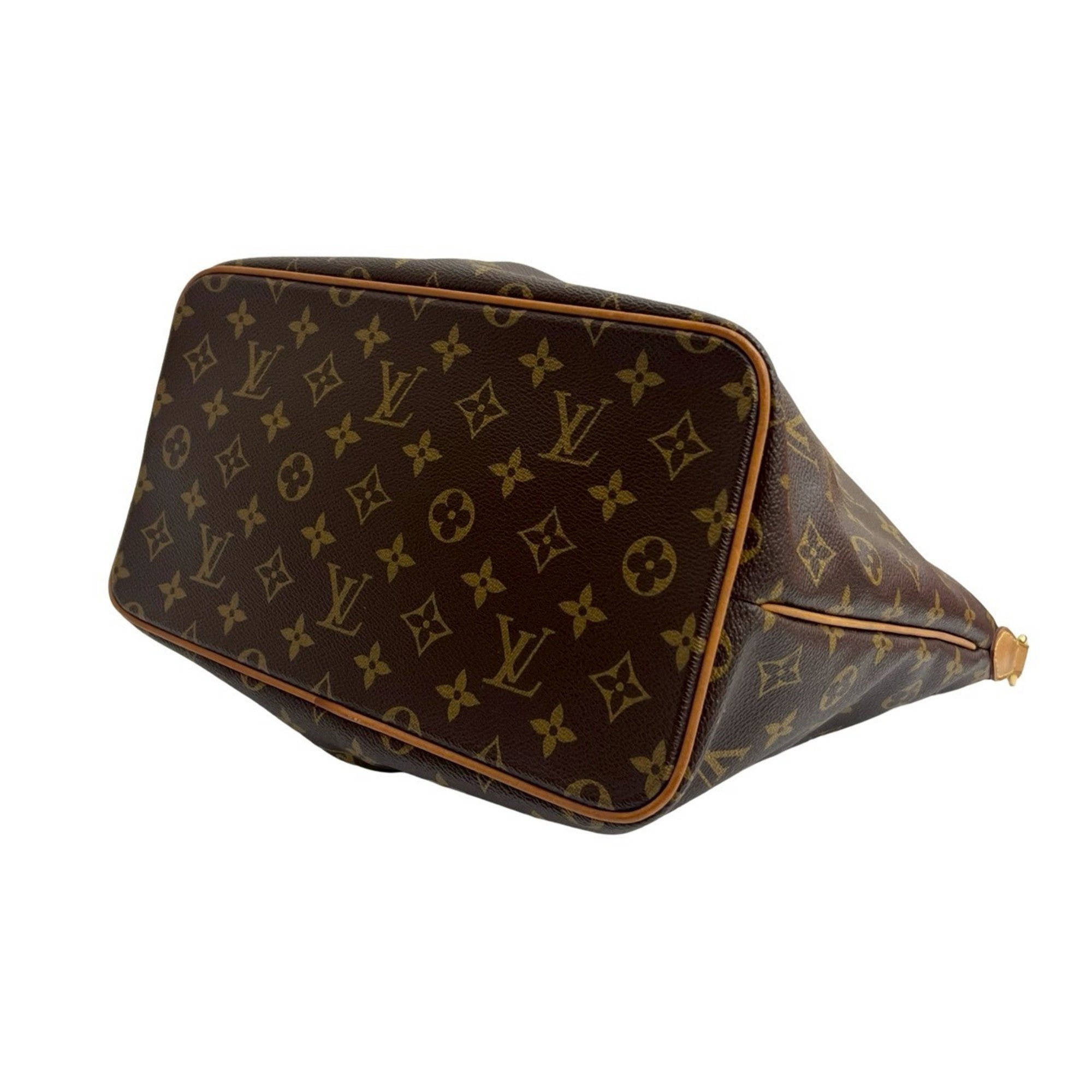 Louis Vuitton Brown Leather Pvc Handbag Shoulder Bag Tote Bag