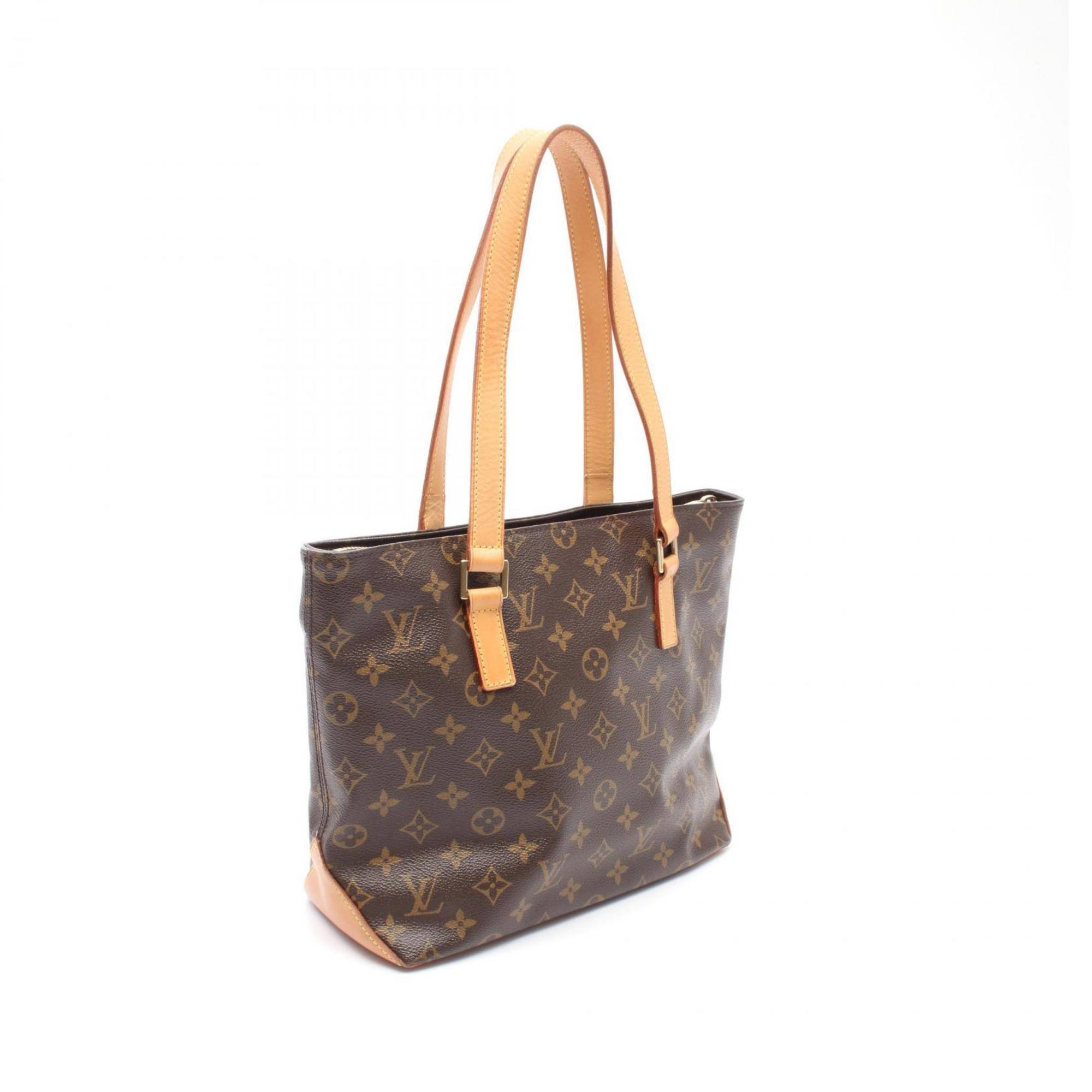 Louis Vuitton Monogram Brown Coated Canvas Leather Shoulder Bag