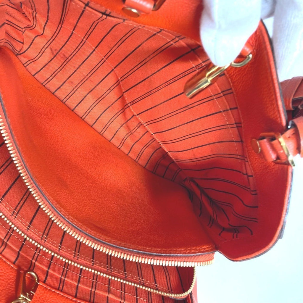 Louis Vuitton Orange Monogram Empreinte Handbag Shoulder Bag Tote Bag