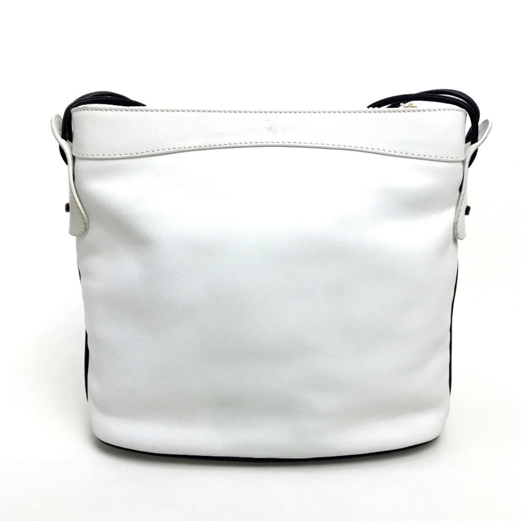 Celine White Leather Shoulder Bag