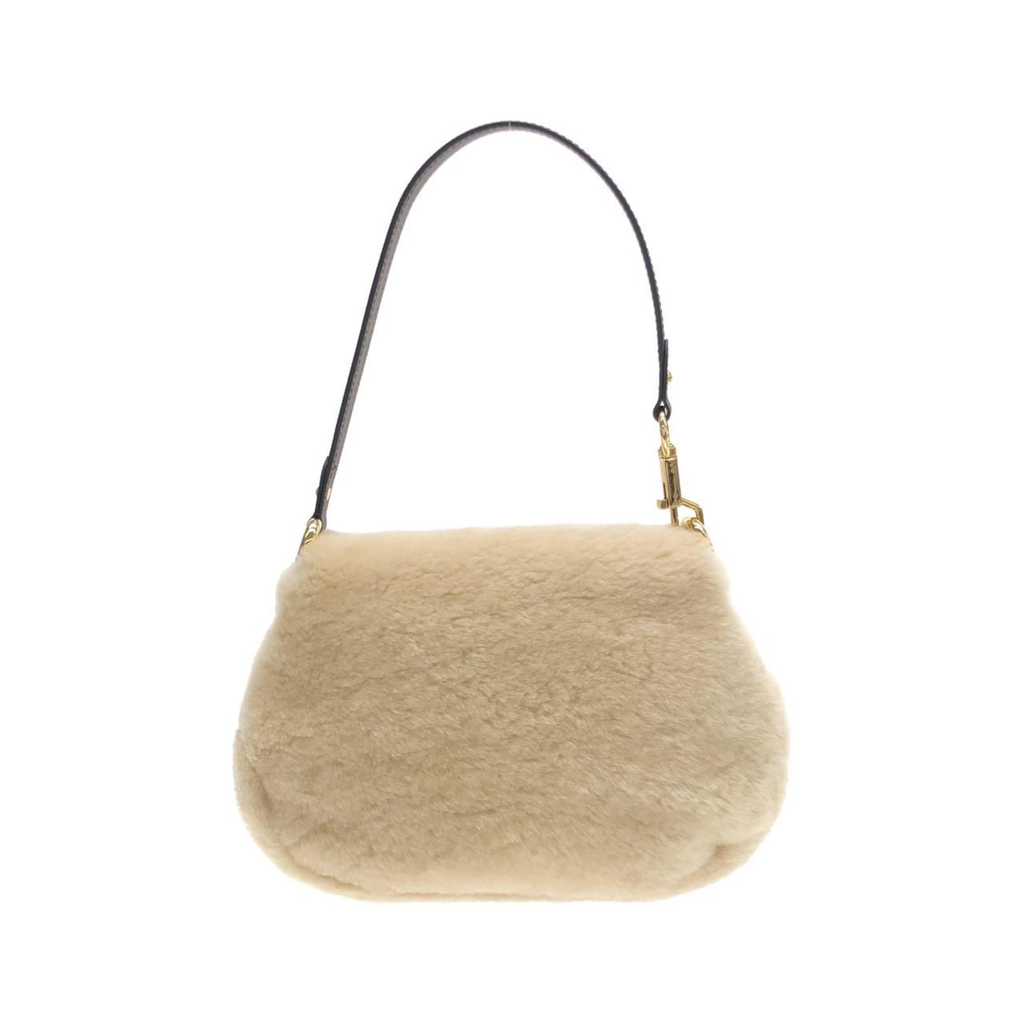 Louis Vuitton Beige Cream Coated Canvas Shoulder Bag