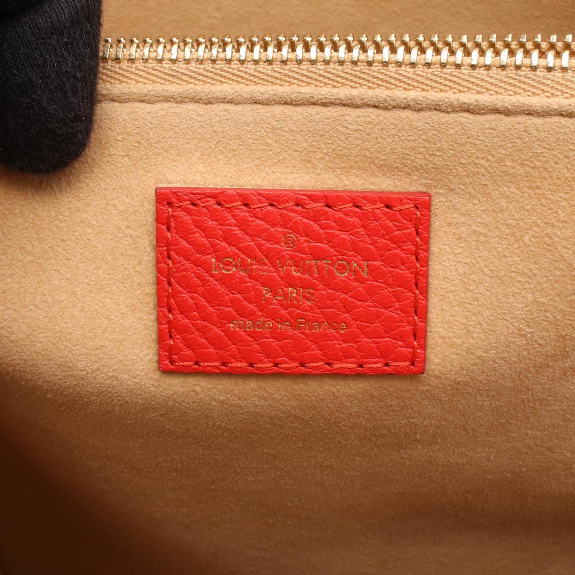 Louis Vuitton Red Color Leather Handbag