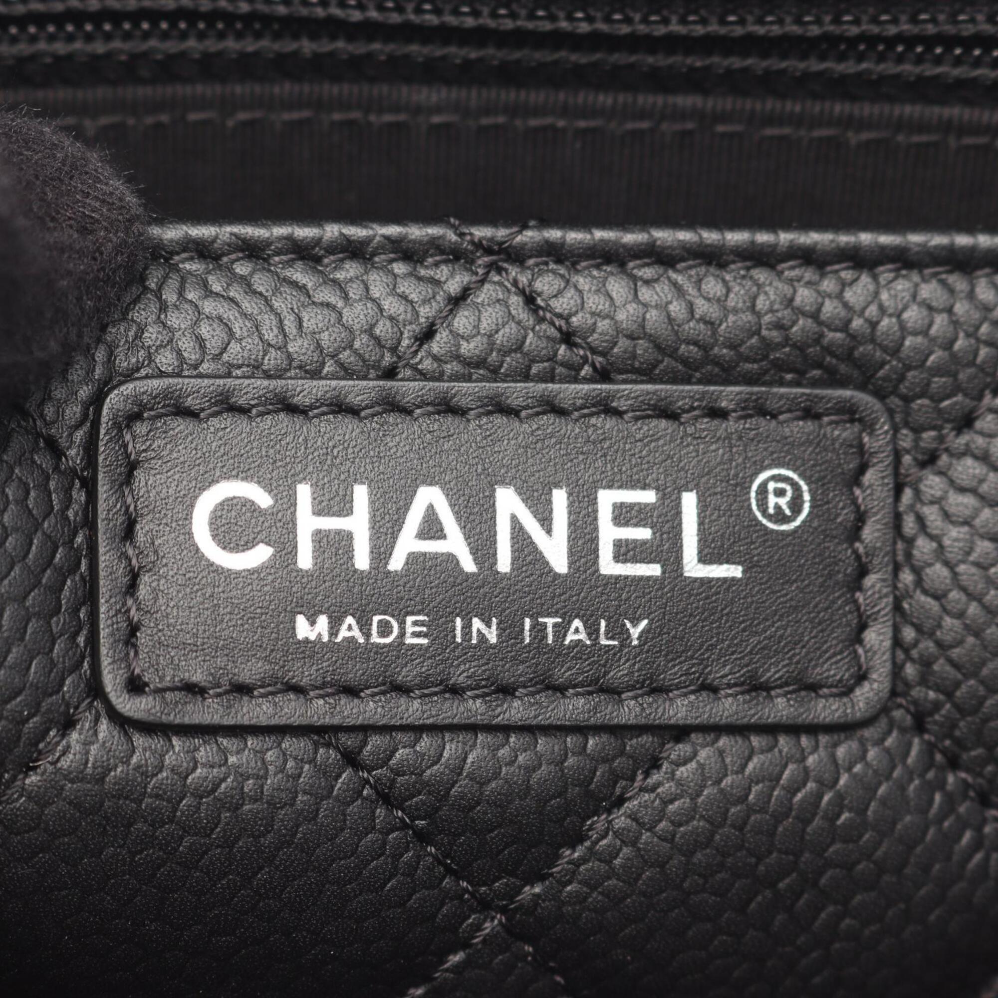 Chanel Black Leather Handbag Shoulder Bag