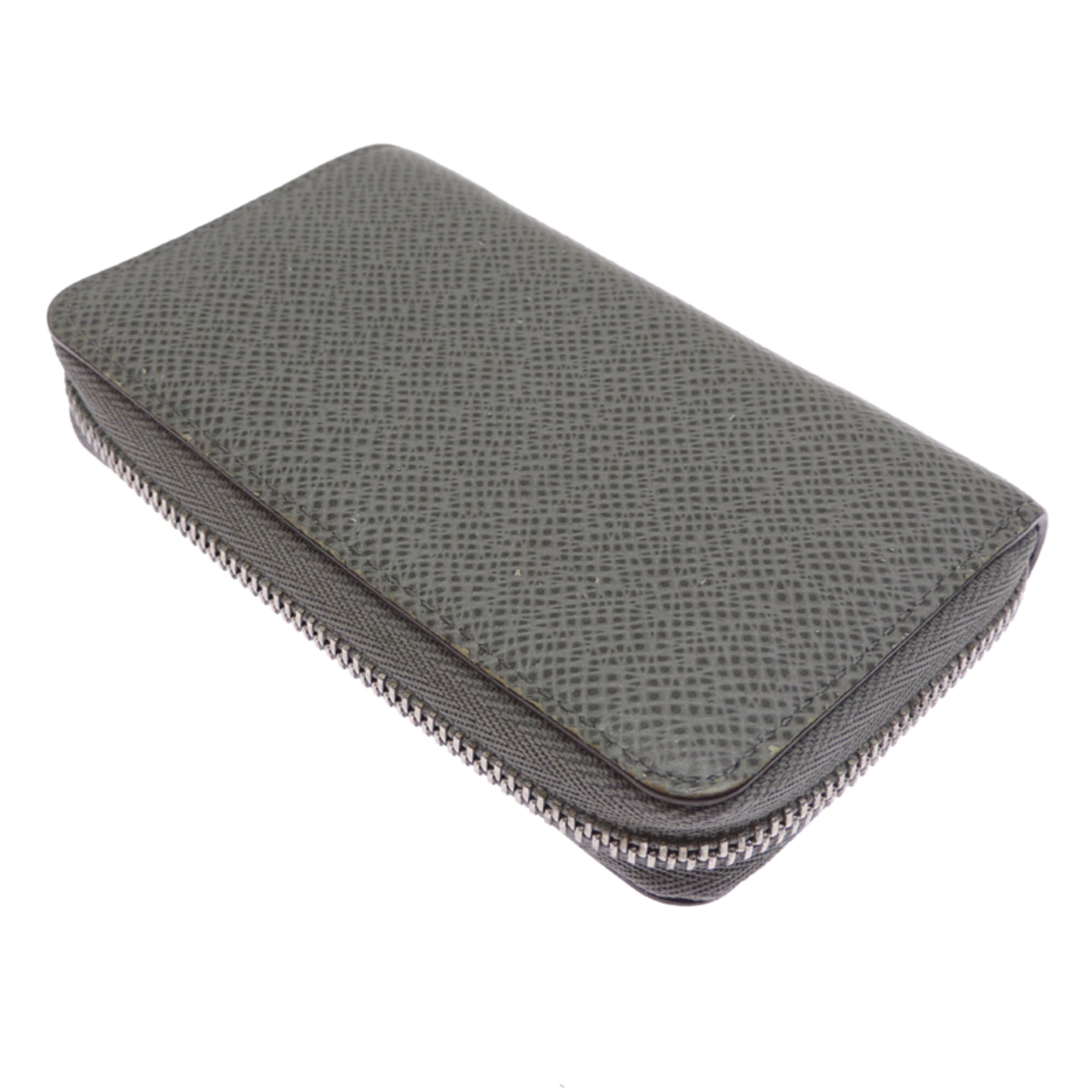 Louis Vuitton Gray Taiga Leather Coin Purse/Coin Case