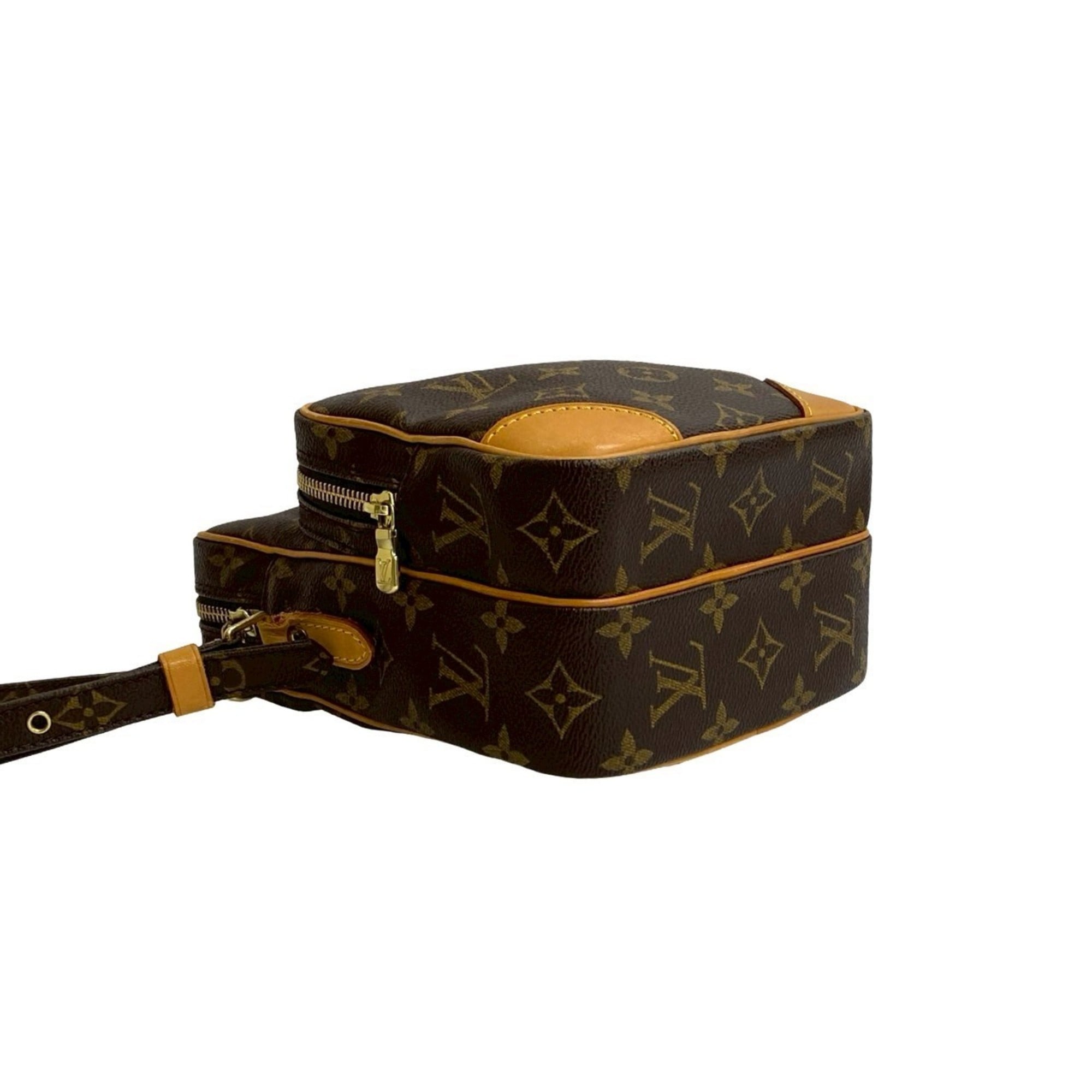 Louis Vuitton Brown Leather Pvc Pochette Shoulder Bag