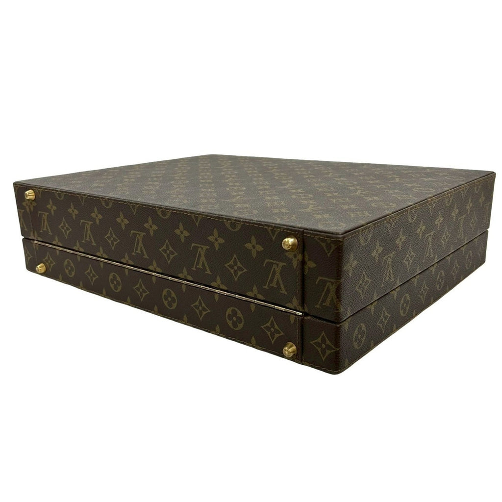 Louis Vuitton Brown Leather Pvc Briefcase