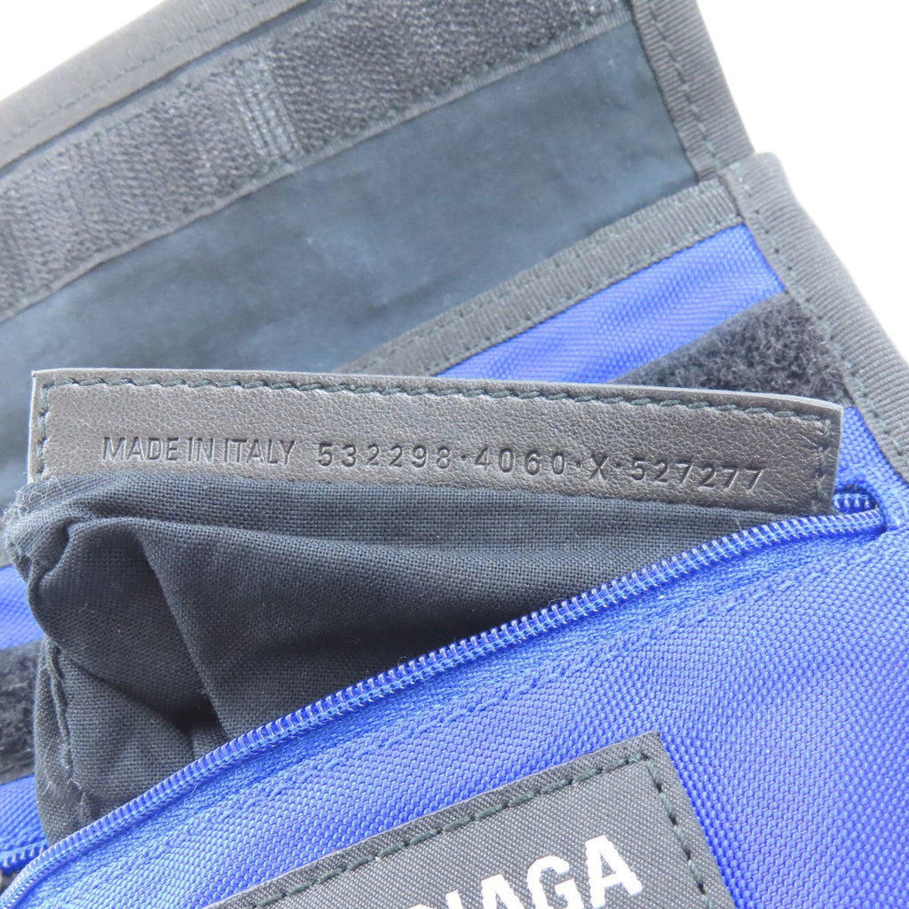 Balenciaga Blue Nylon Shoulder