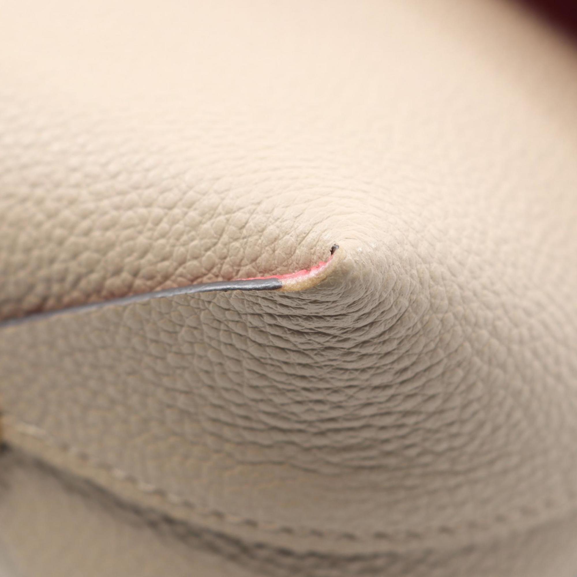 Louis Vuitton Beige Galle Leather Pochette Pouch