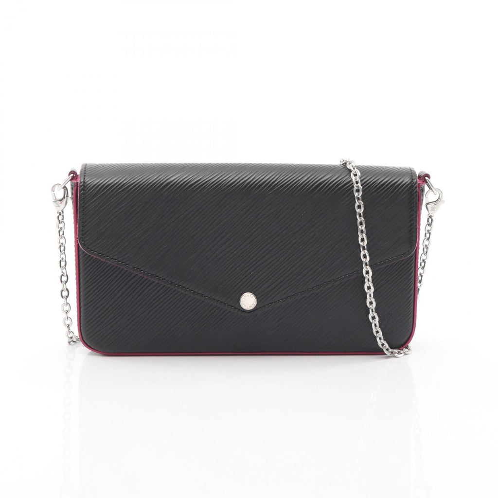 Louis Vuitton Black Hot Pink Noir Pink Leather Shoulder Bag