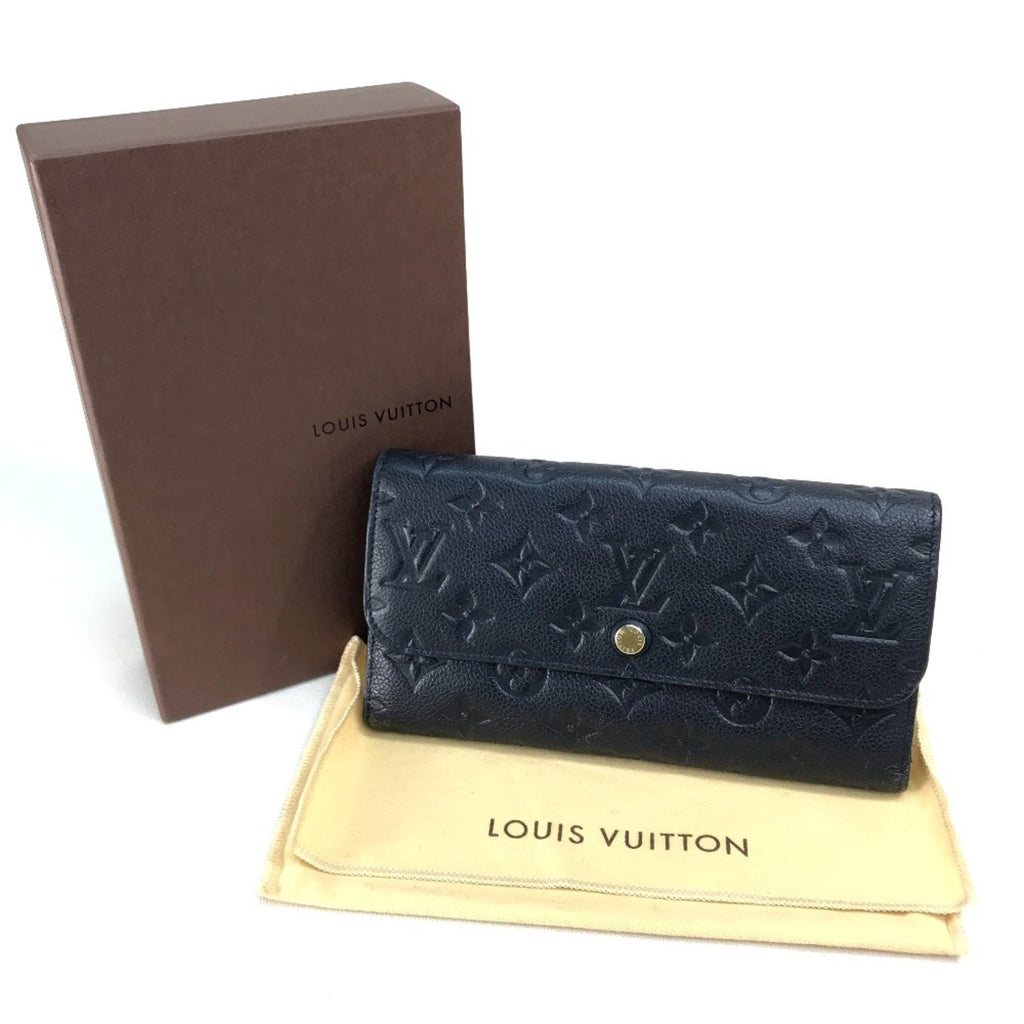 Louis Vuitton Infini Navy Monogram Empreinte Long Wallet