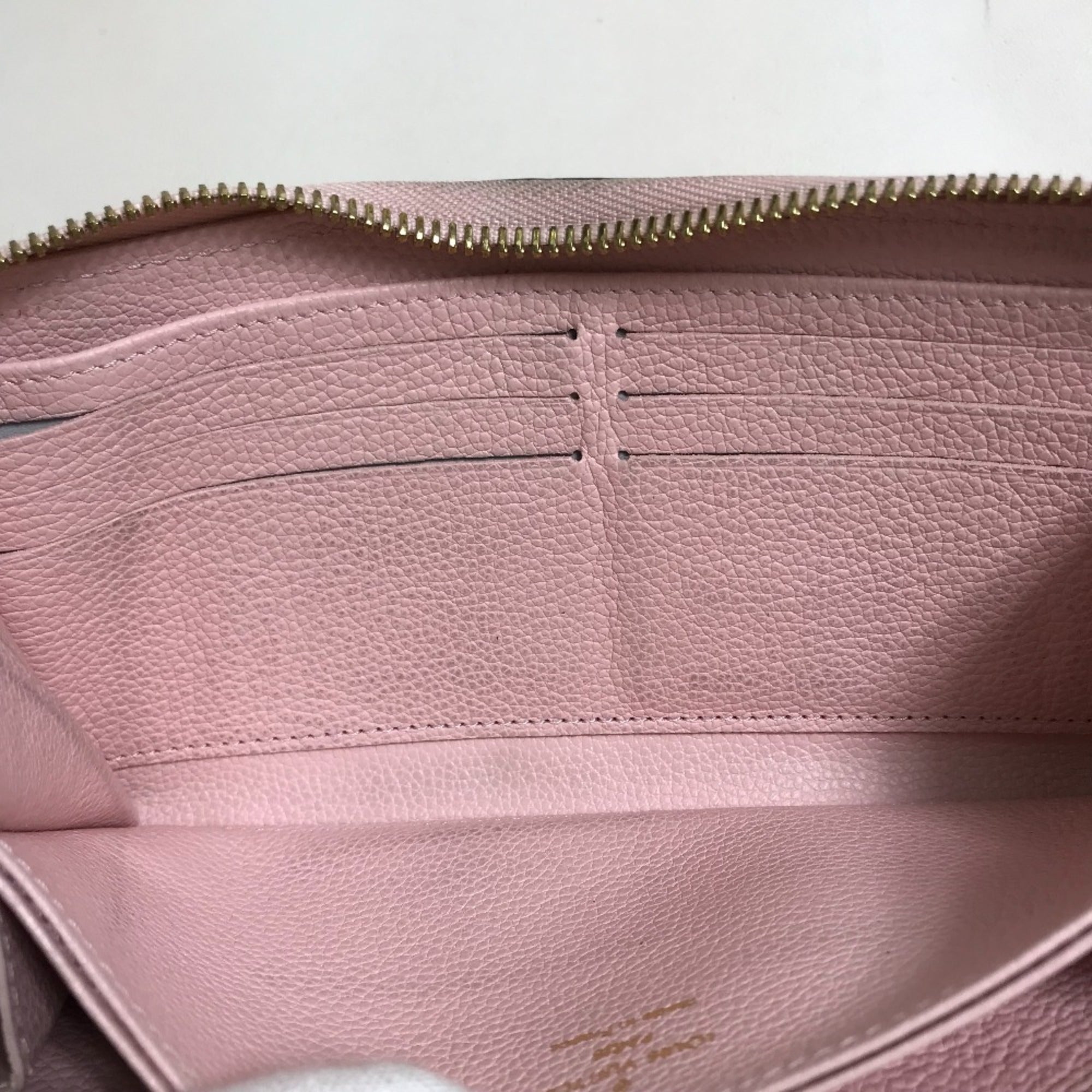 Louis Vuitton Monogram Empreinte Pink Monogram Empreinte Long Wallet