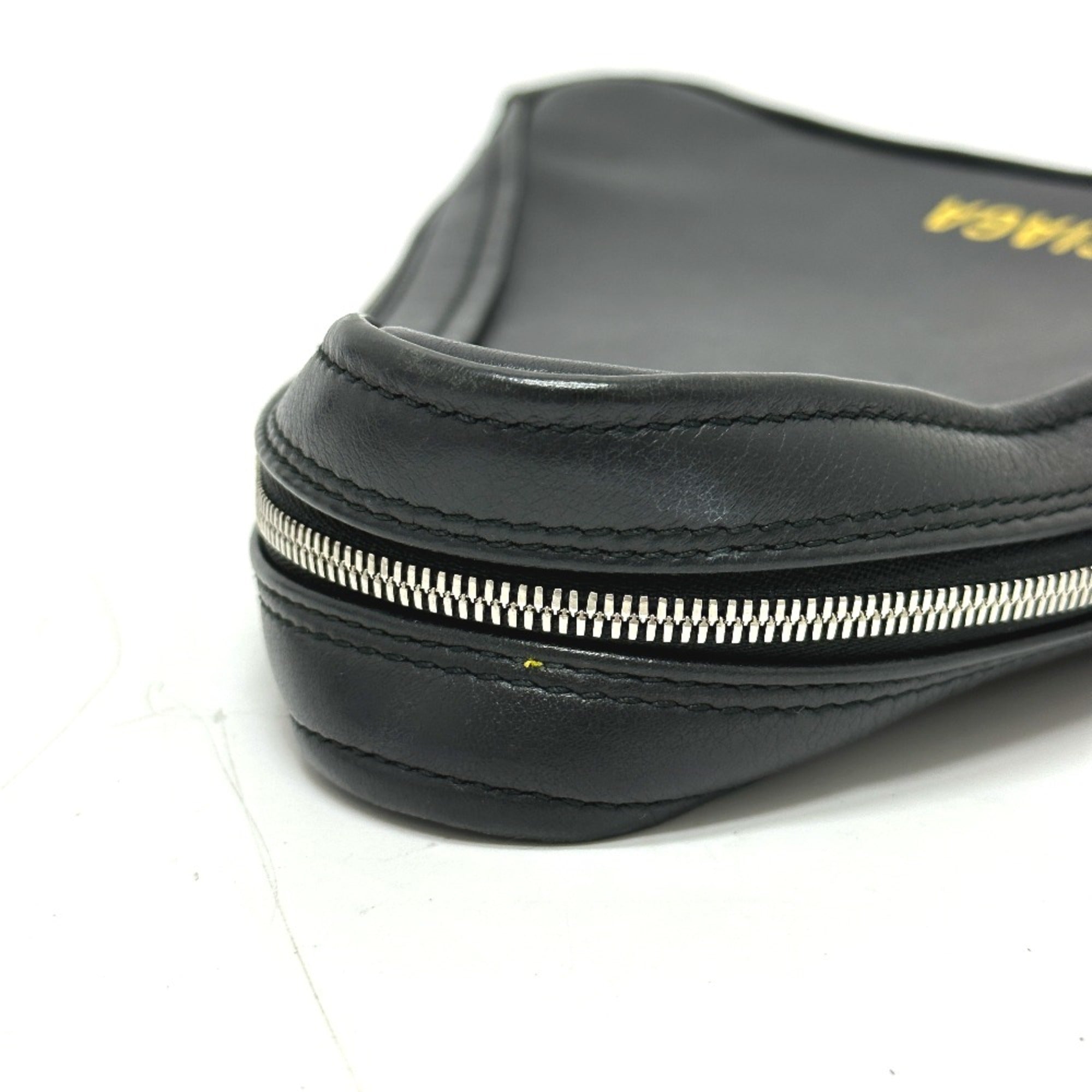 Balenciaga Black Leather Pouch