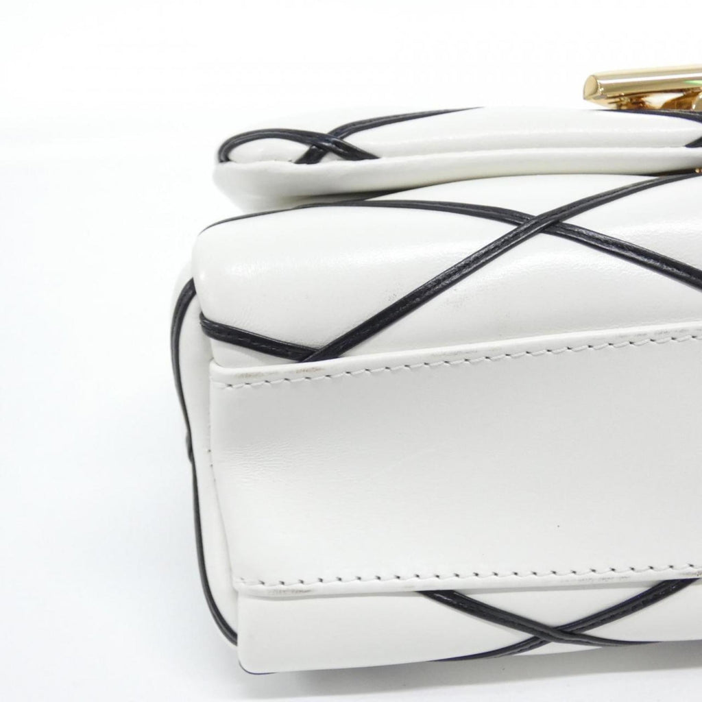 Louis Vuitton Blanc Noir Leather Shoulder Bag