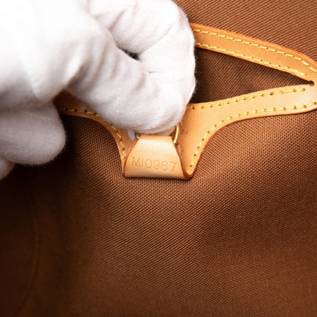 Louis Vuitton Brown Pvc Leather Handbag