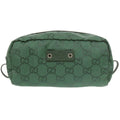 Gucci Green Nylon Handbag Pouch (Pre-Owned)