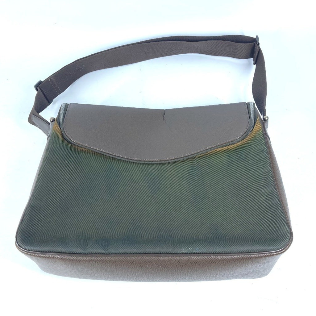 Louis Vuitton Brown Taiga Leather Nylon Messenger Bag Shoulder Bag