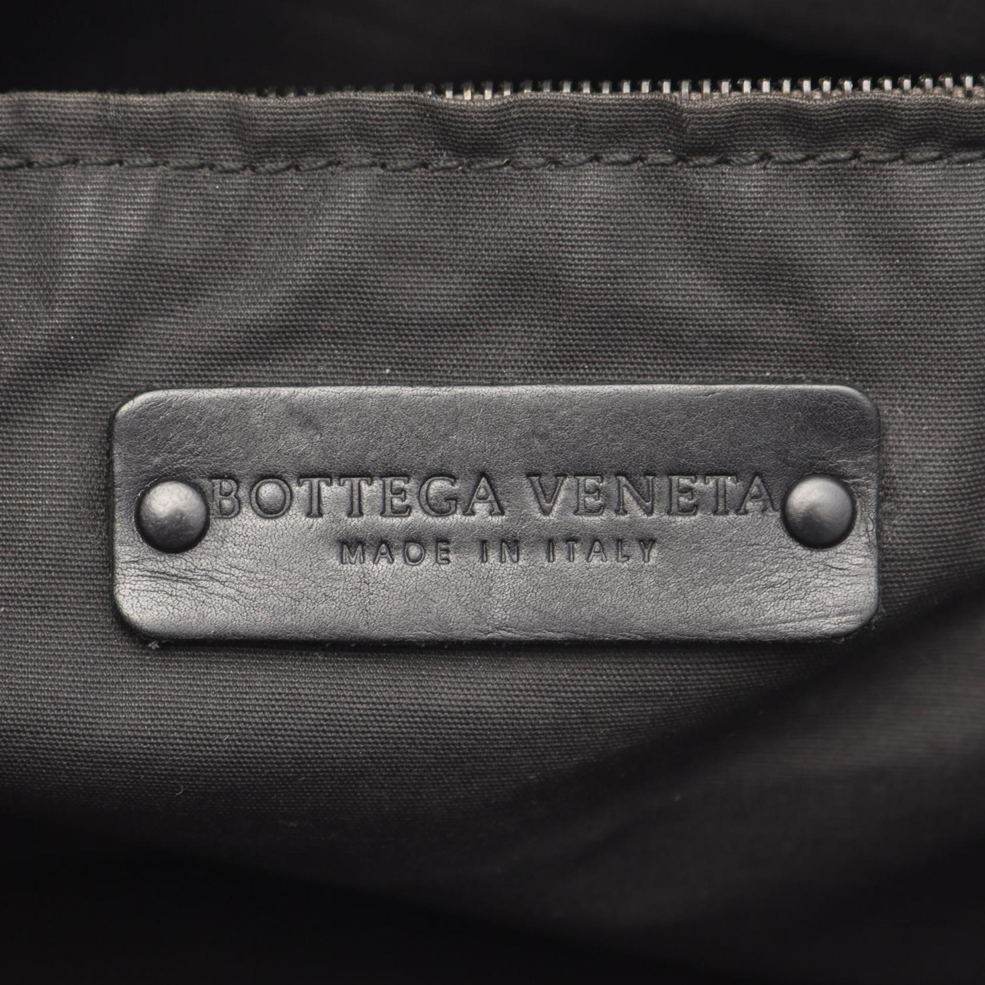 Bottega Veneta Gray Coated Canvas Leather Tote Bag